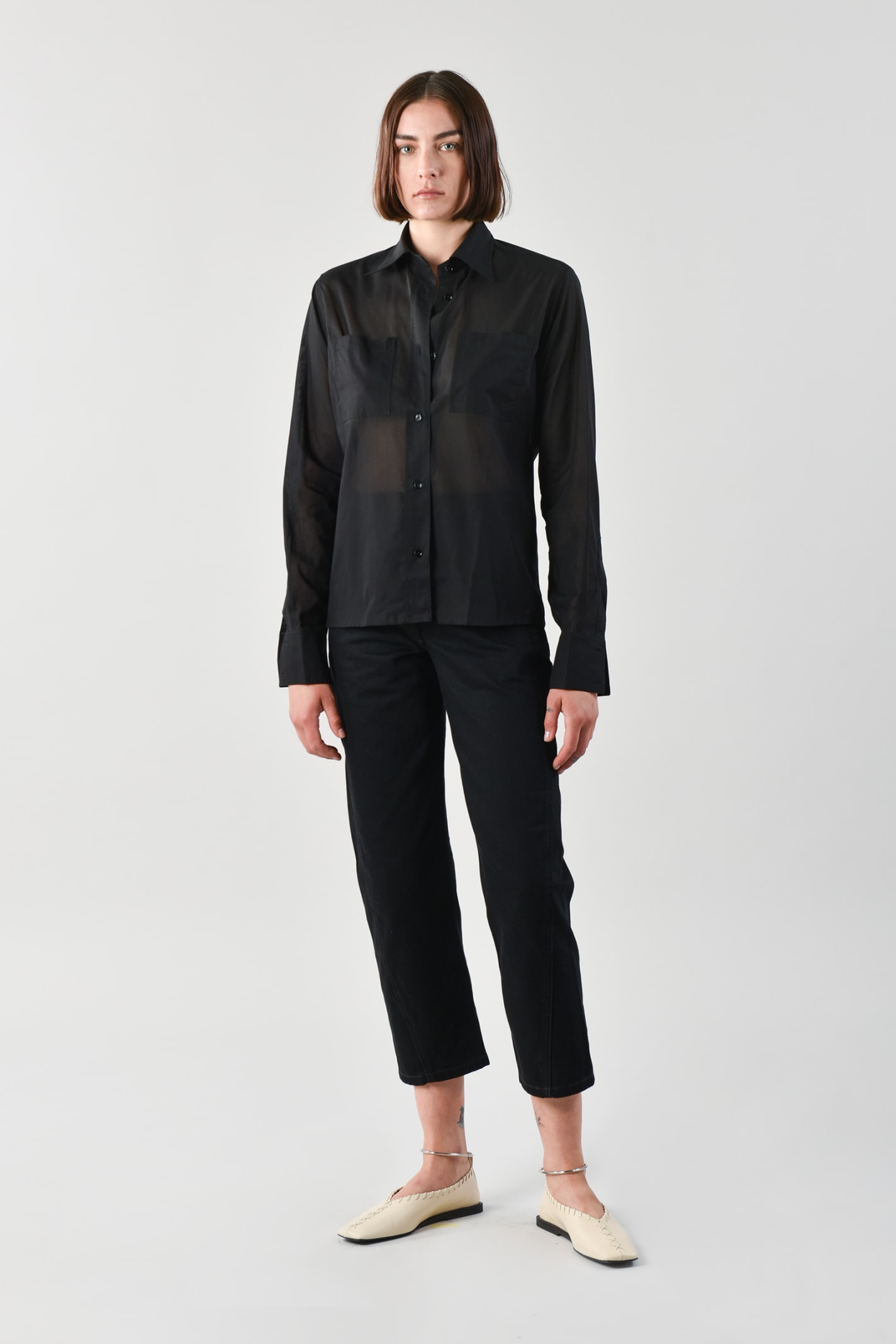 LEMAIRE NEW POINTED COLLAR SHIRT,11882271