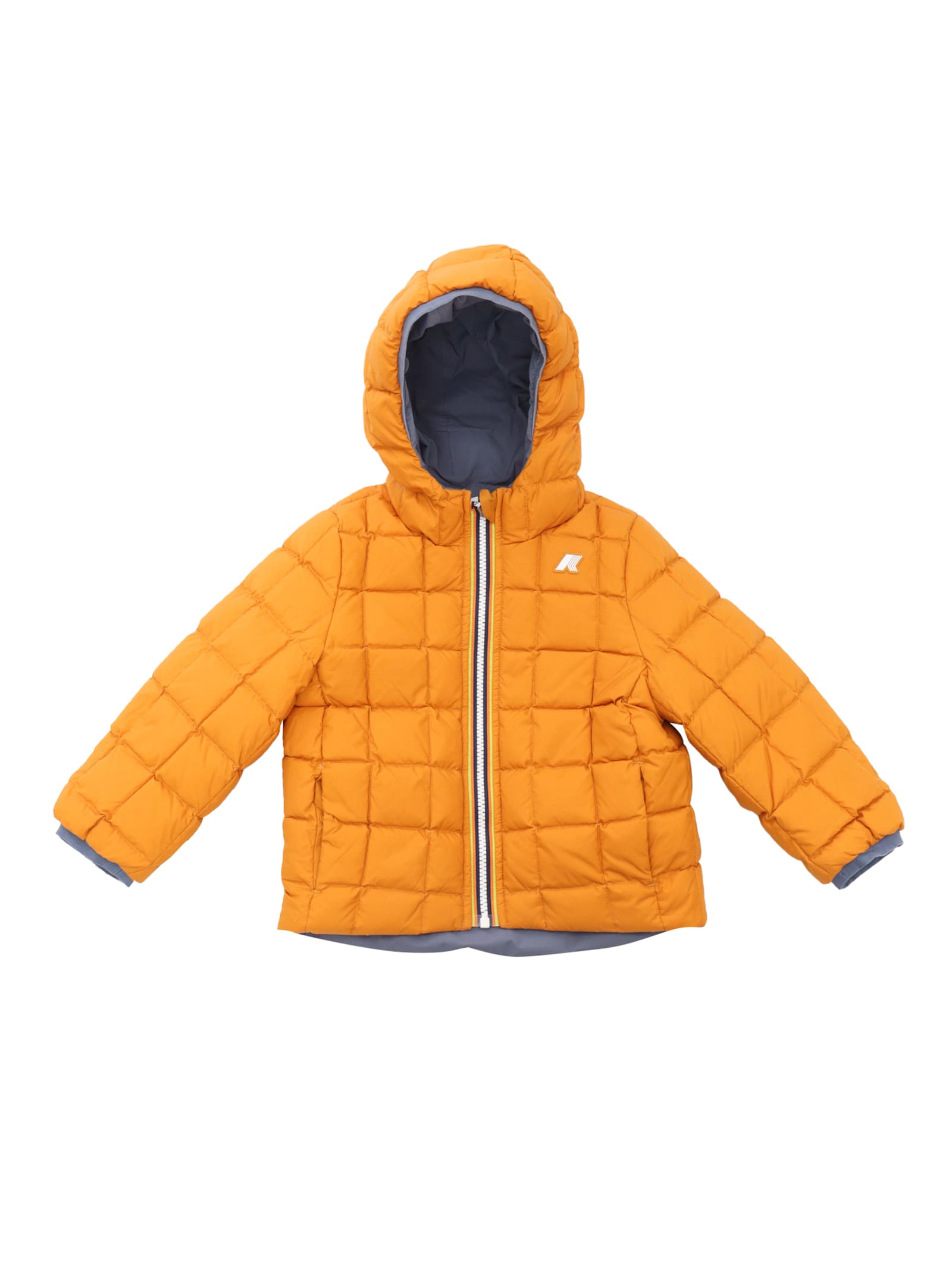 K-way Piumino Orsetto Con Logo In Grey