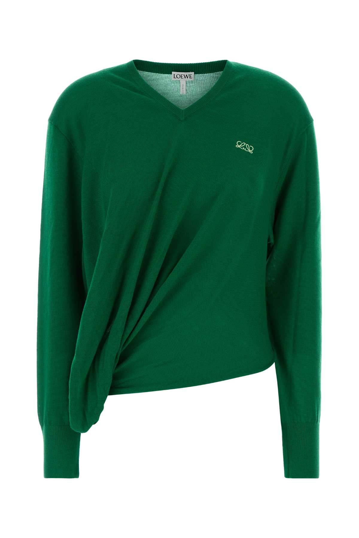 Zanone Green Wool Blend Sweater