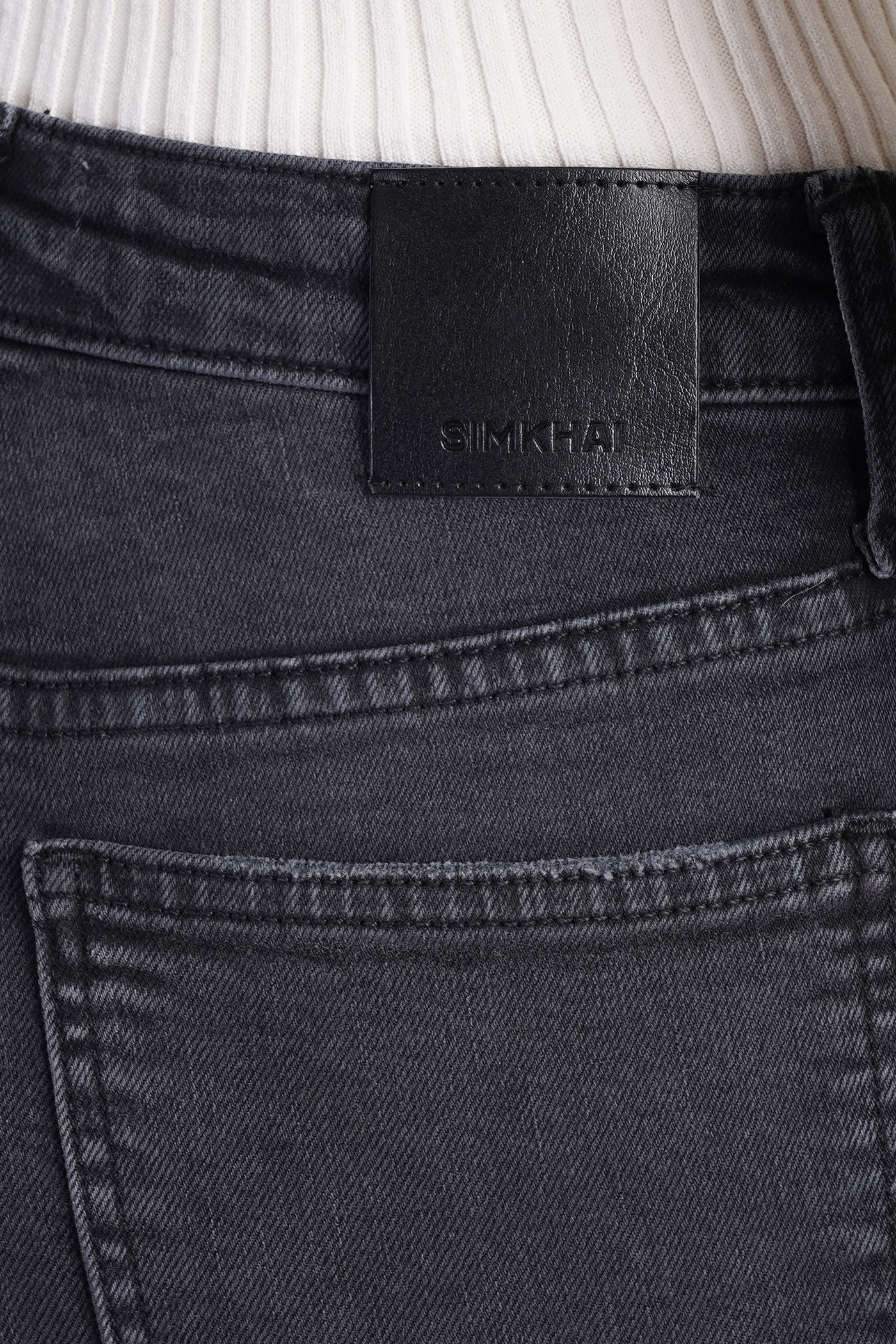 Shop Simkhai River Jeans In Black Cotton