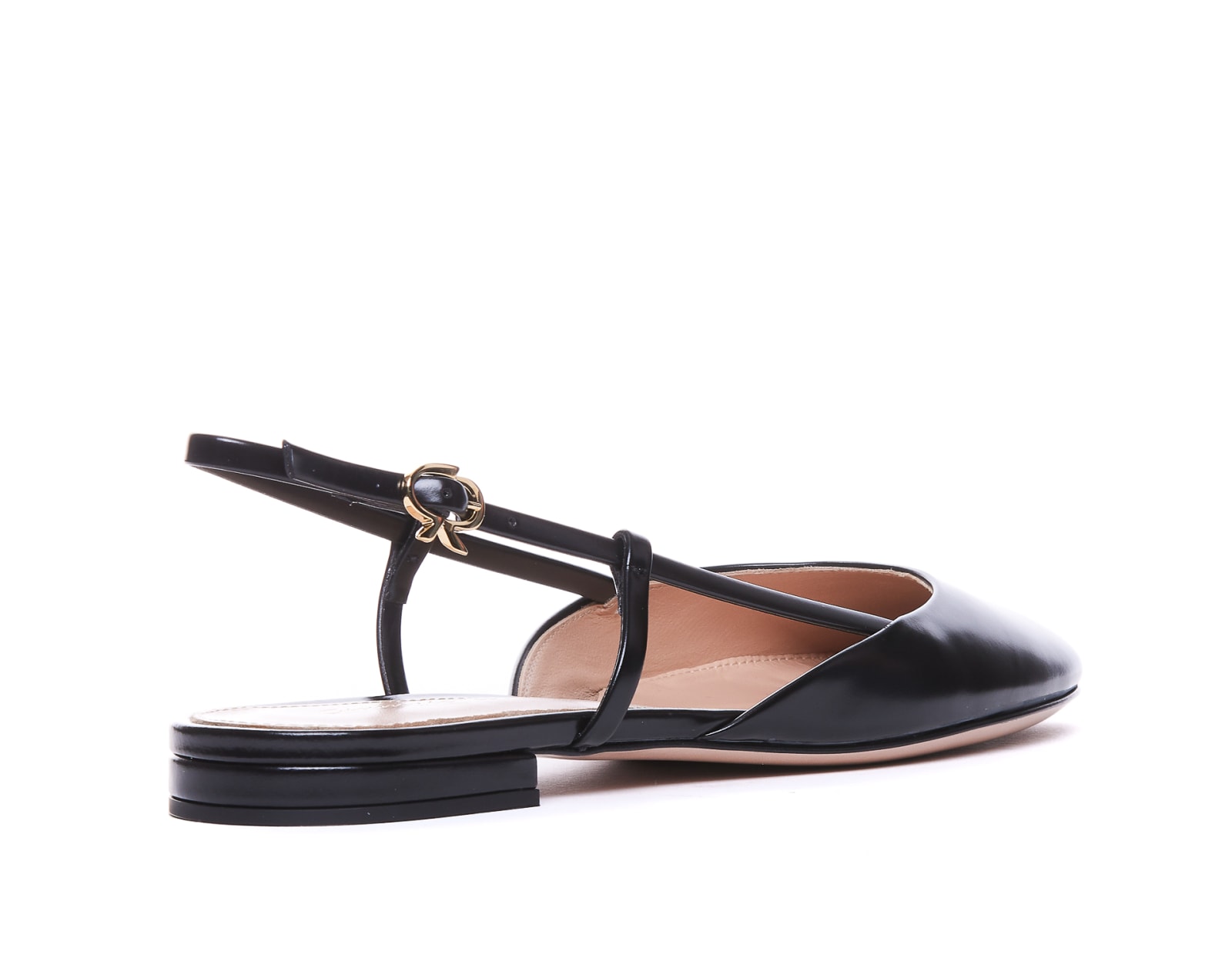 Shop Gianvito Rossi Christina Slingback In Black