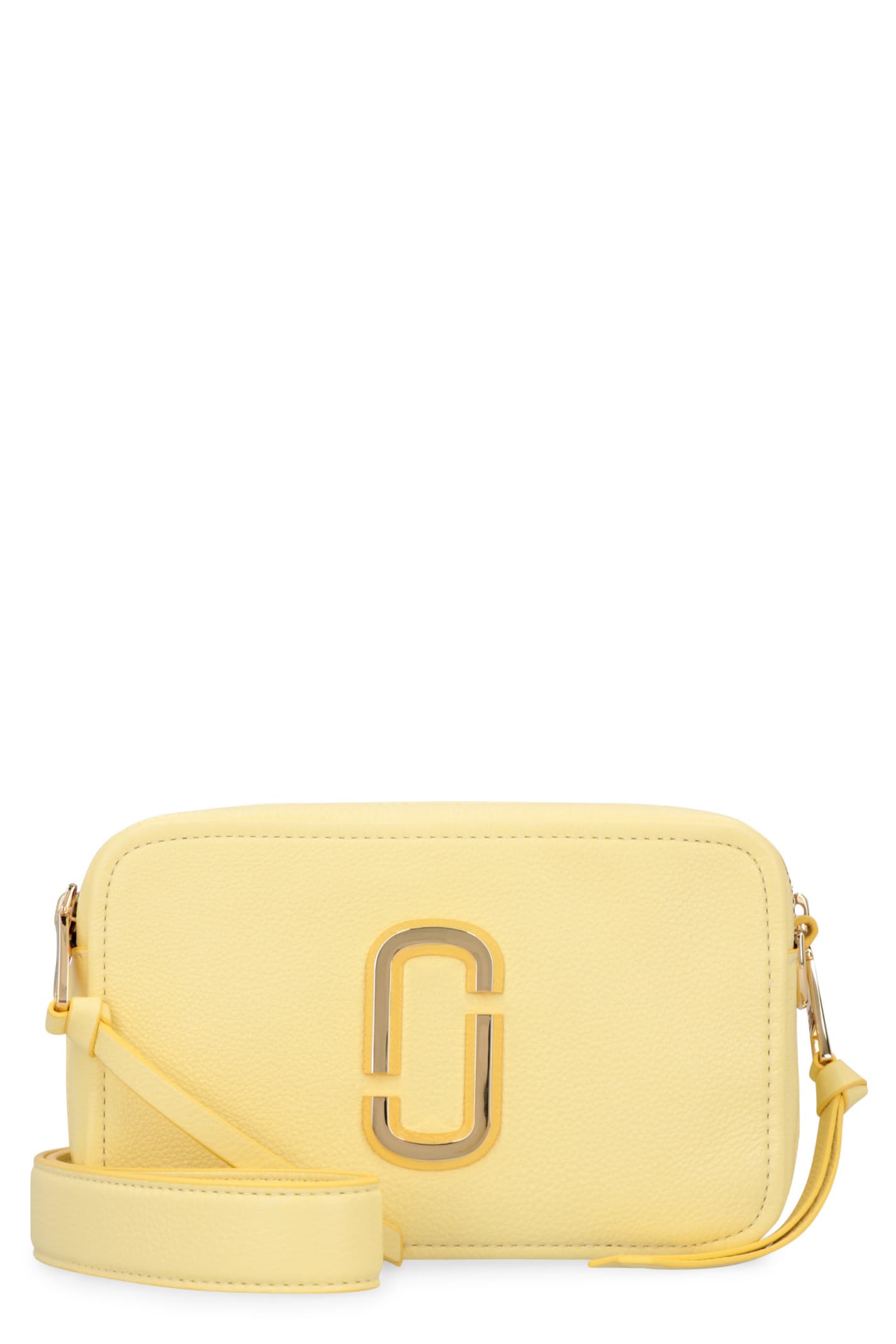 Marc Jacobs The Softshot 21 Leather Crossbody Bag In Yellow