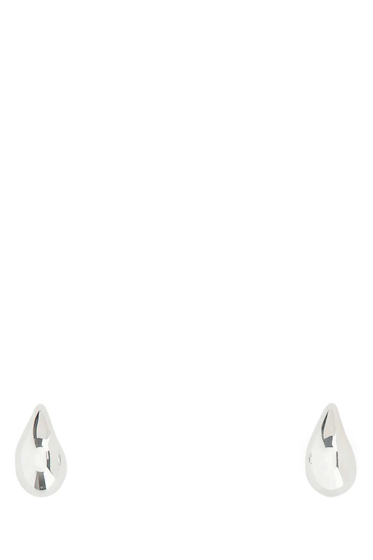 Bottega Veneta 925 Silver Drop Earrings In Gray