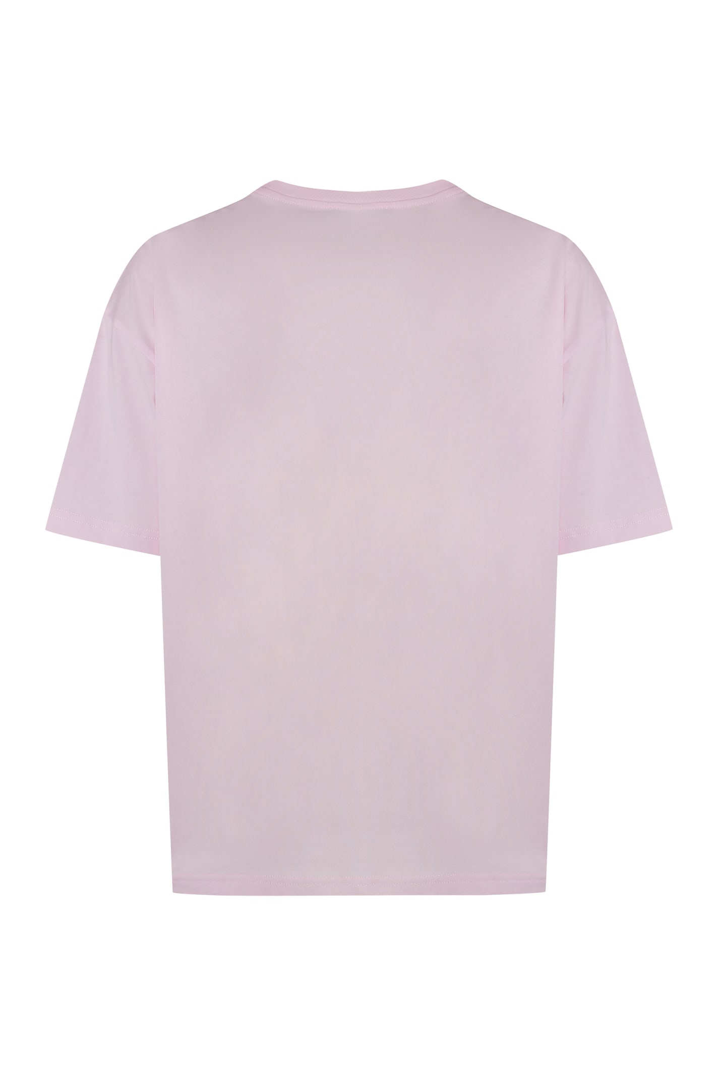 Shop Apc Ana Cotton Crew-neck T-shirt In Rosa