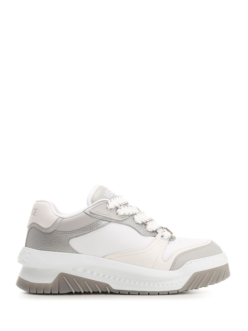 Shop Versace Odissea Sneakers In Grey