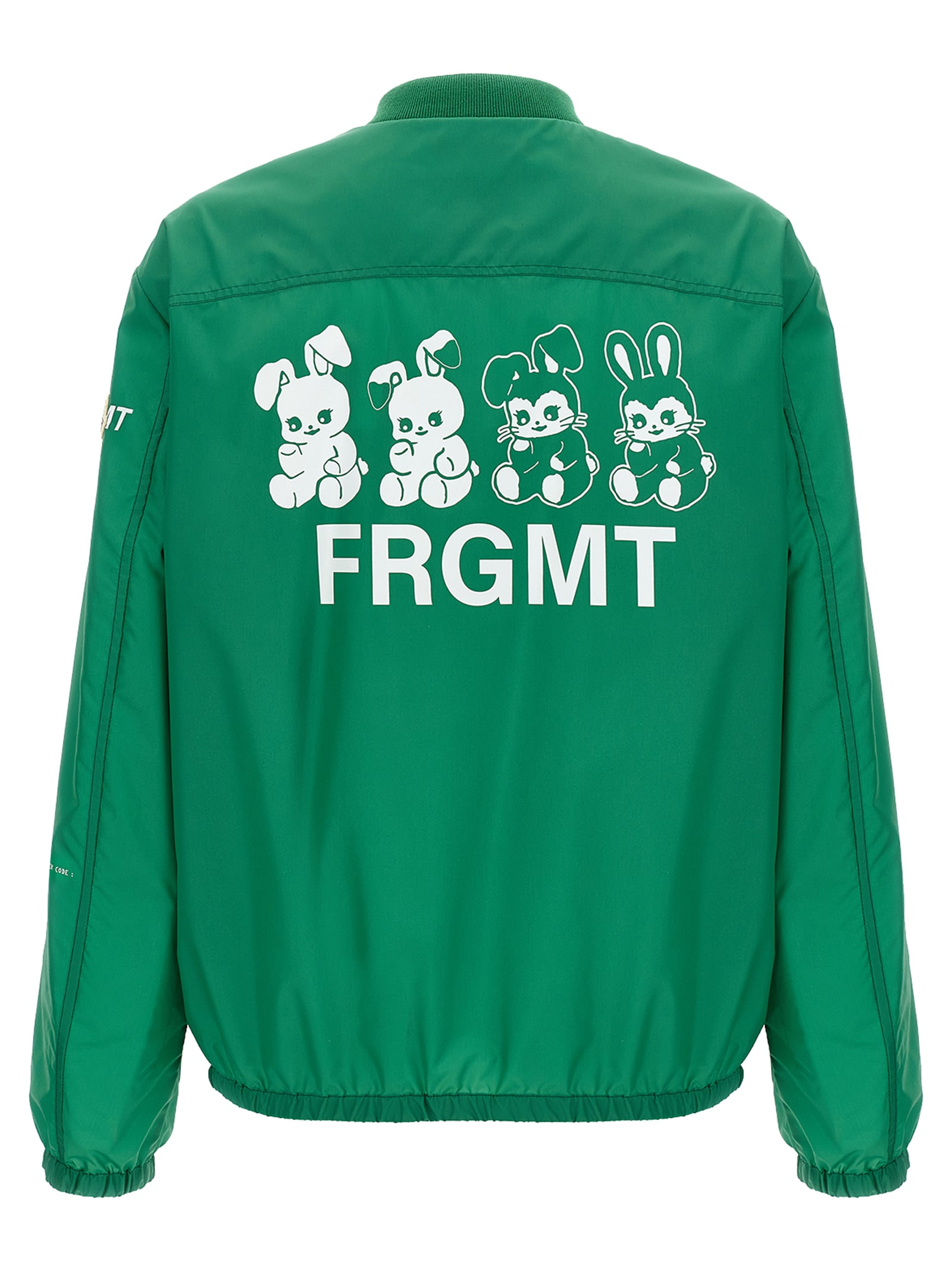 Moncler Genius Moncler X Fragment Hiroshi Fujiwara Ostria Bomber Jacket With Zip Closure In Green