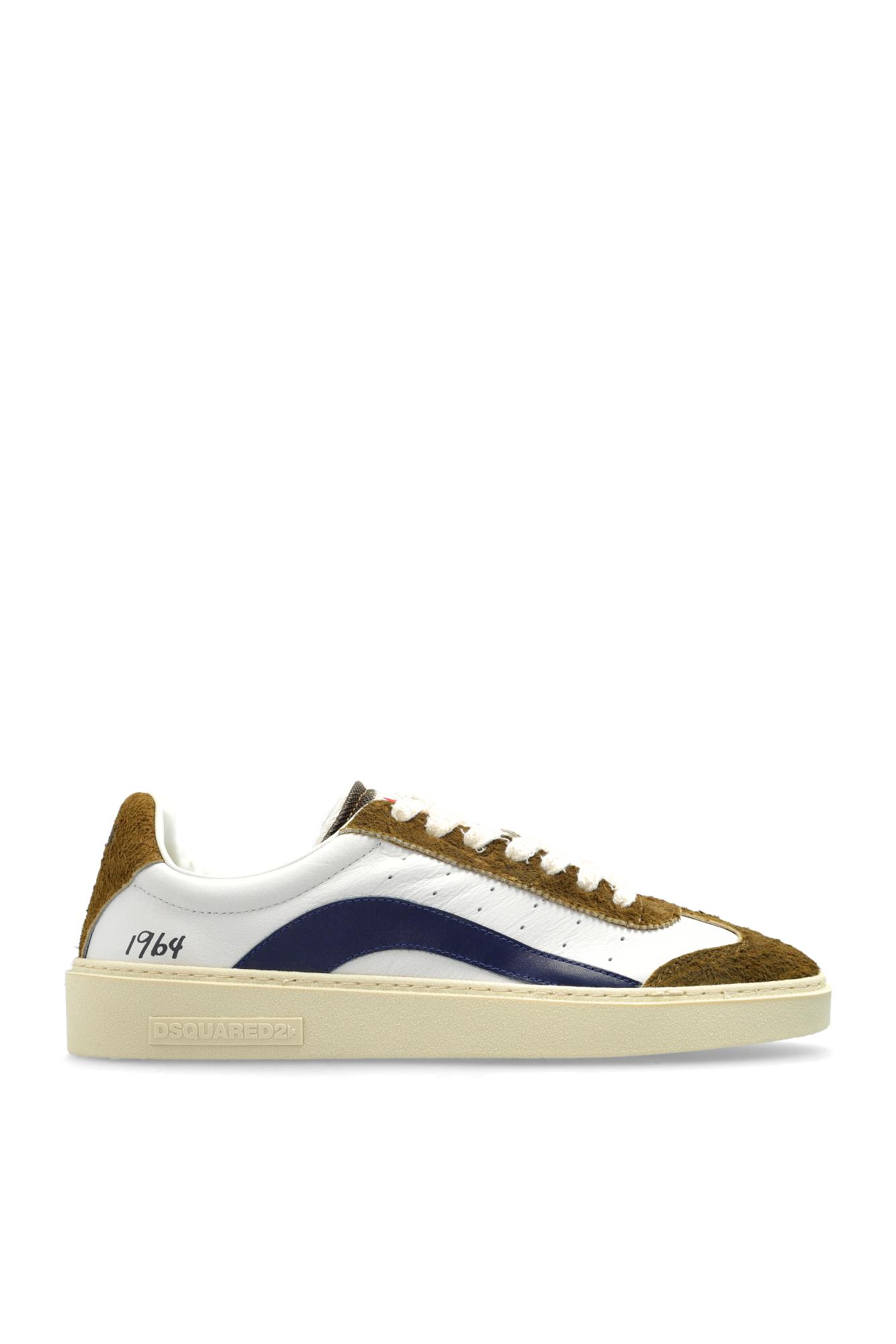 Dsquared2 Suede And Rubber Sole Sneakers In Multi