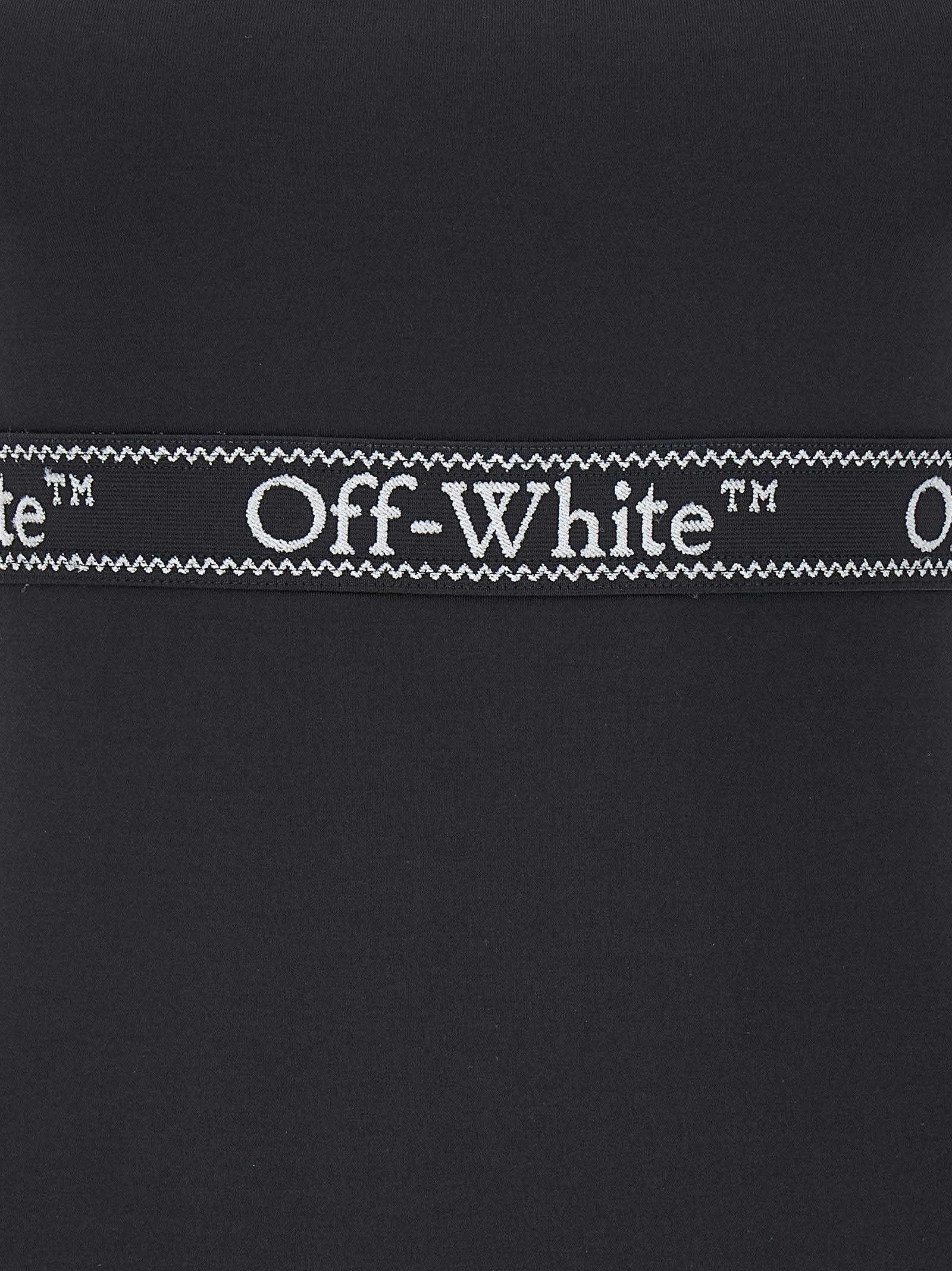 Shop Off-white Logoband Cross Dress In White/black