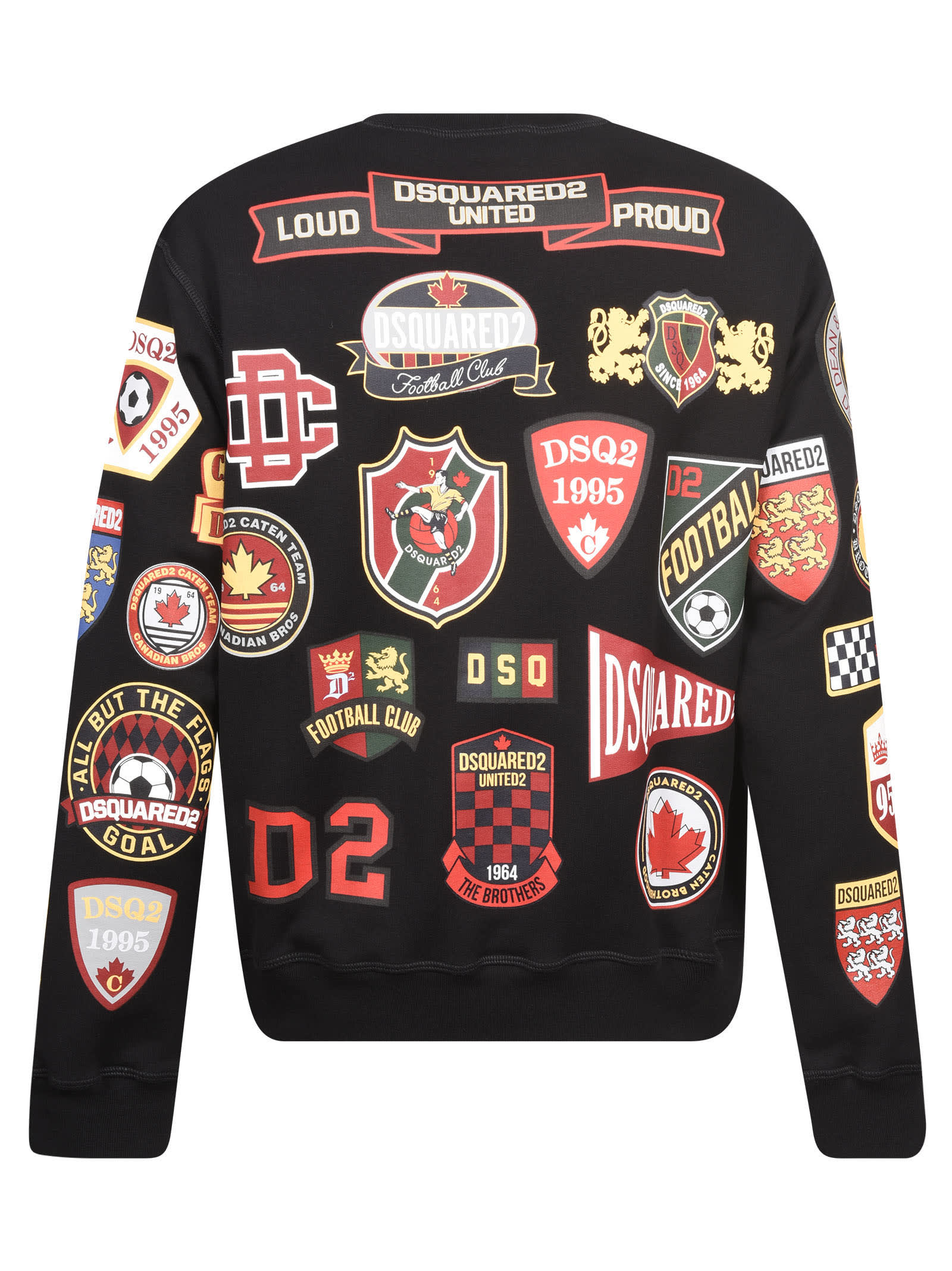 dsquared2 patch sweatshirt
