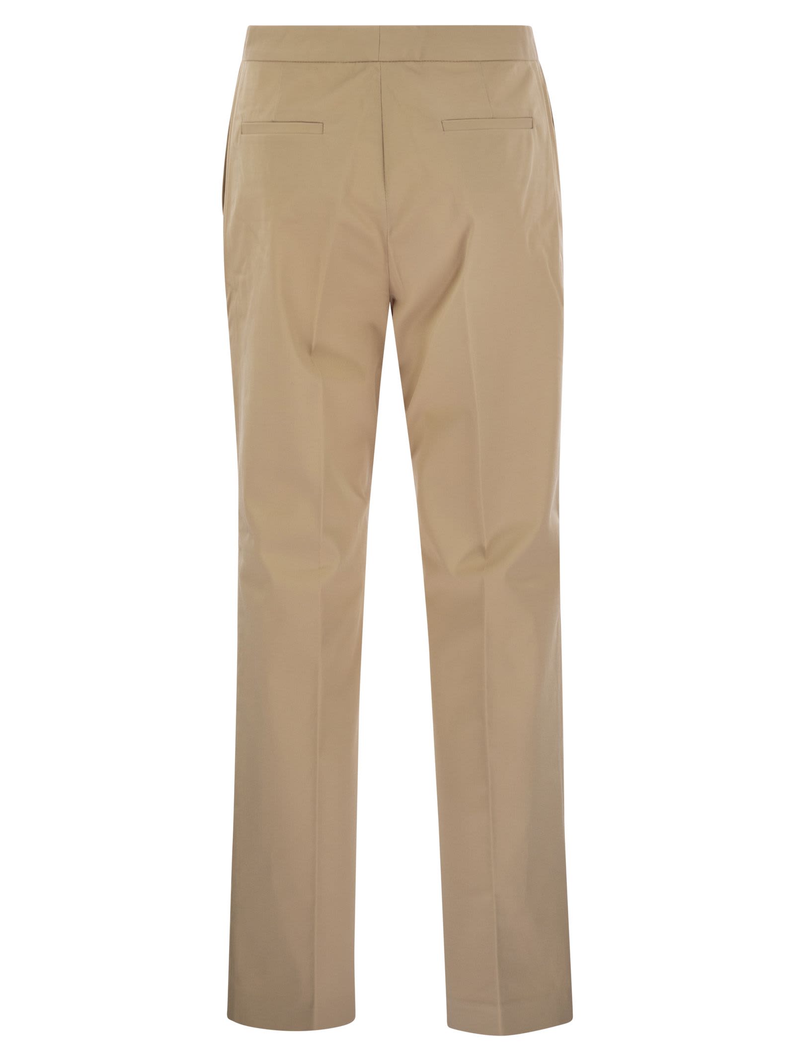 Fabiana Filippi Loose Waist Bag Details Casual Pants In Sand