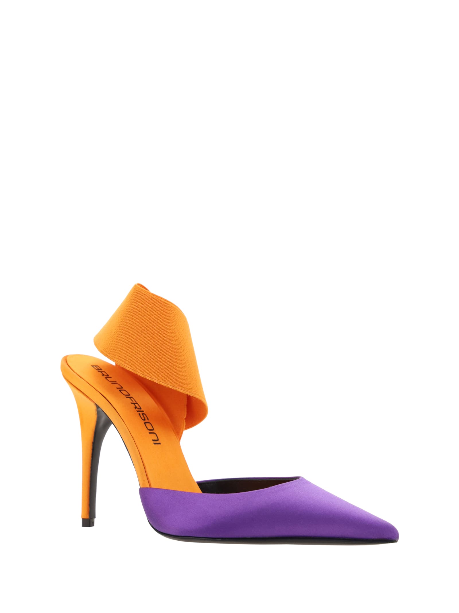 Shop Bruno Frisoni Nroll Pumps In Orange/purple