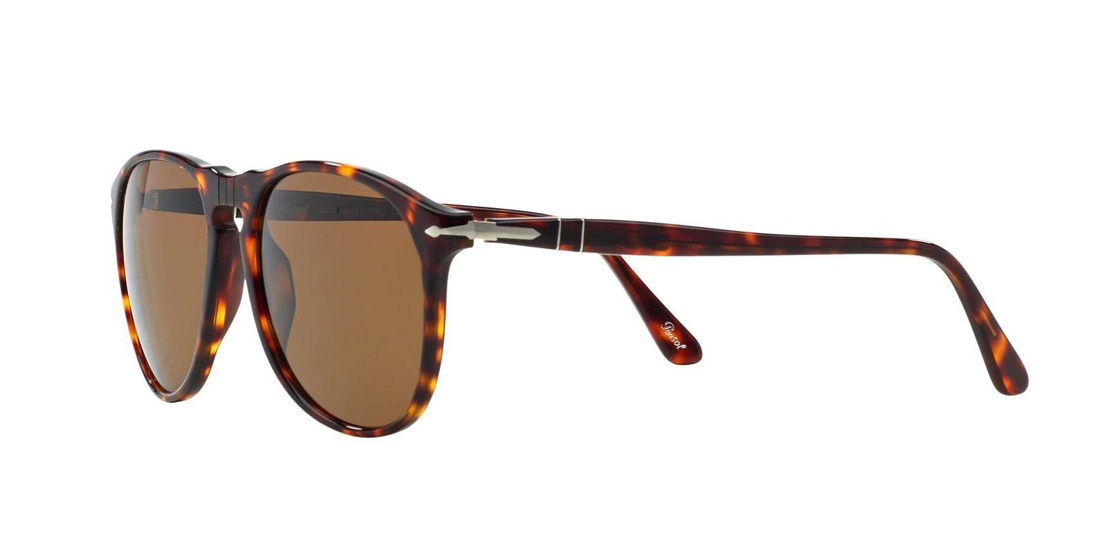 Shop Persol Round Frame Sunglasses In 24/57