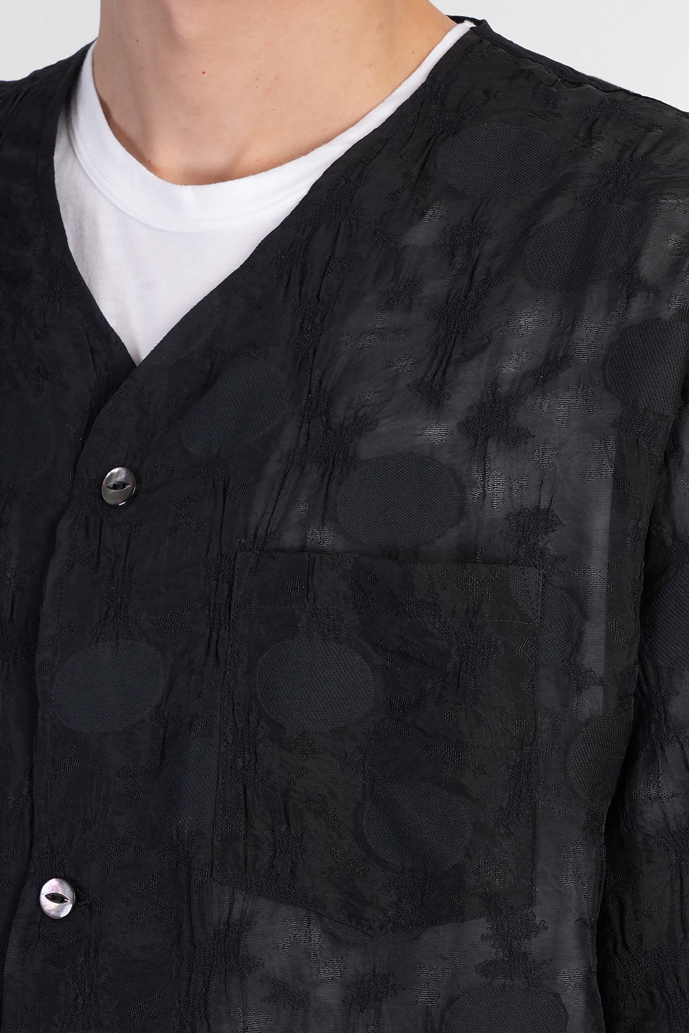 Needles Shirt In Black Polyamide Polyester In Black