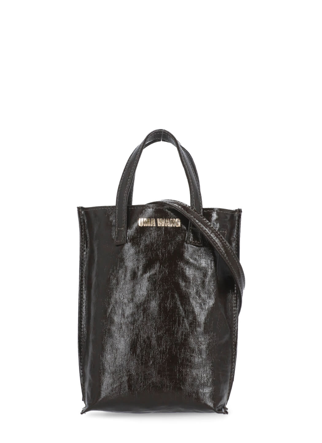 Uma Wang Small Case Canvas Bag In Brown