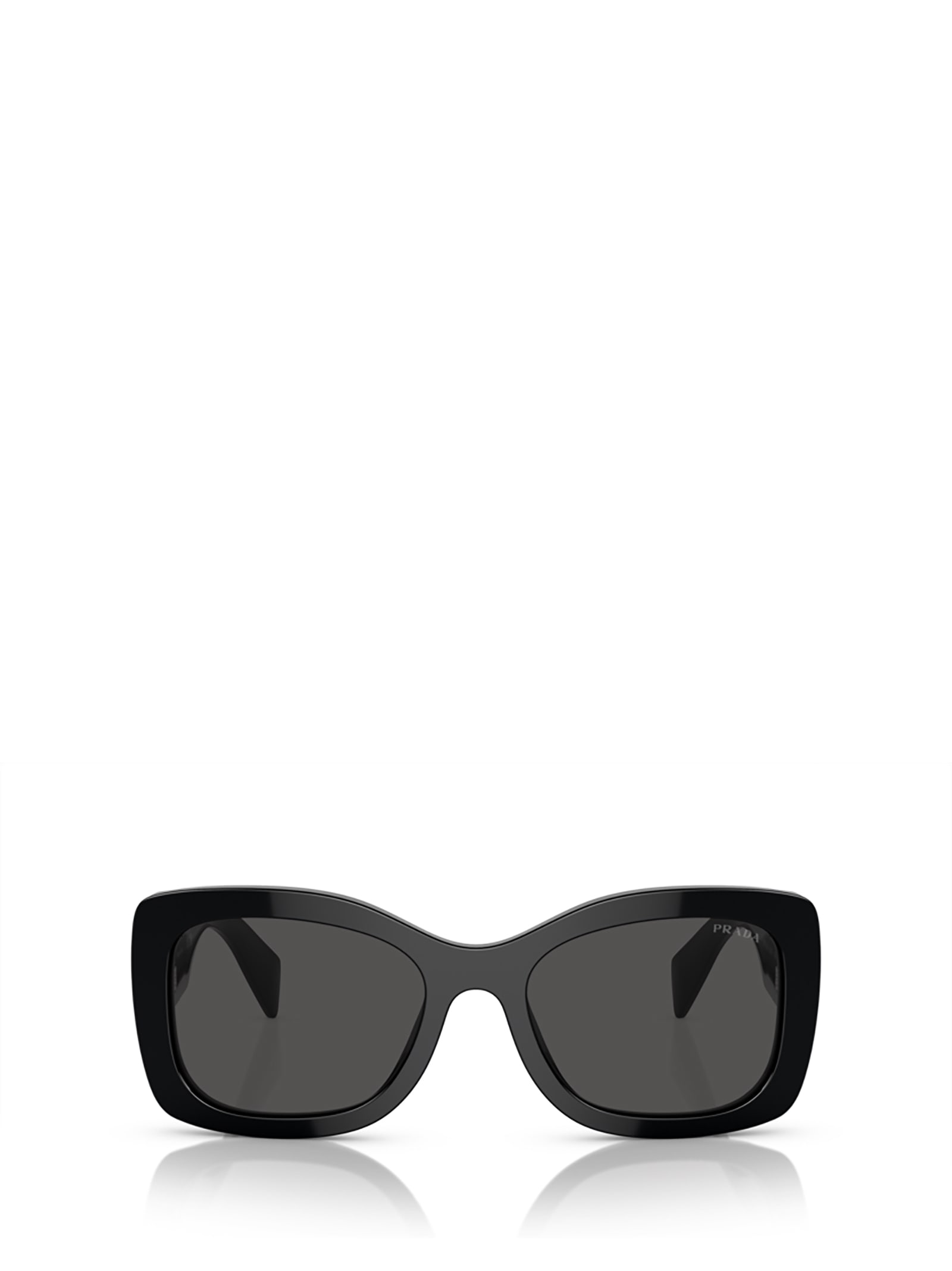 Shop Prada Pr A08s Black Sunglasses