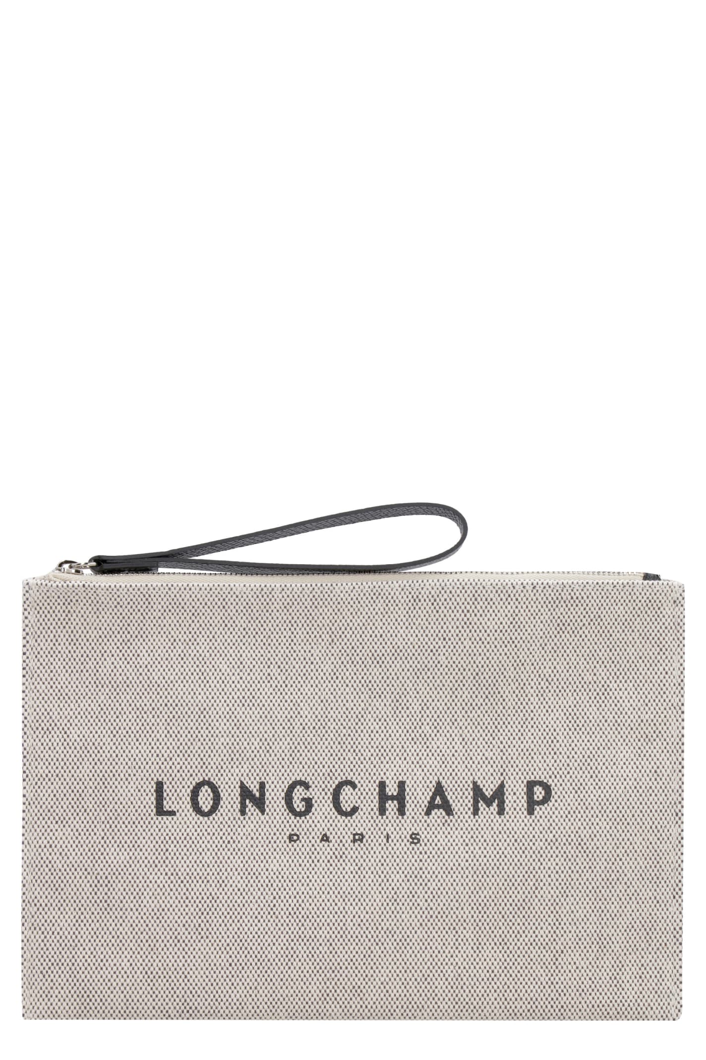 Longchamp Roseau Logo Print Flat Pouch