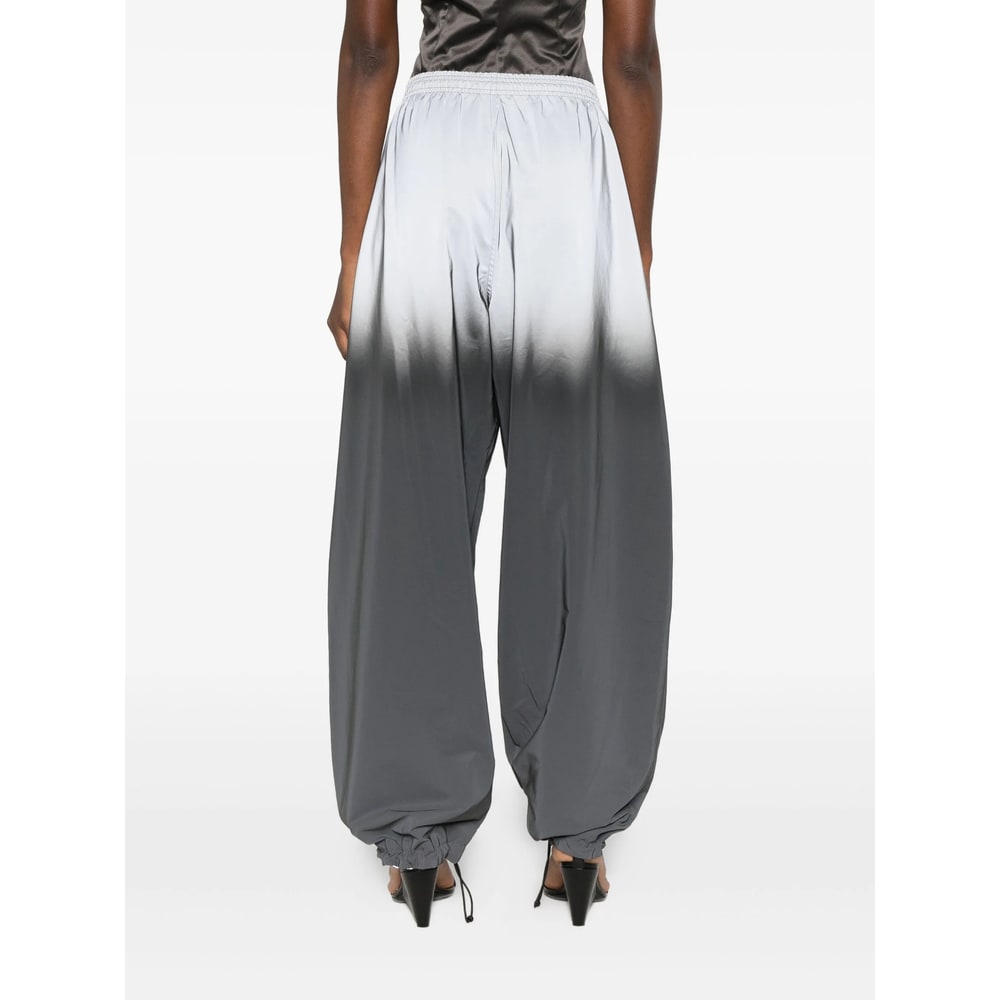 Alexander Wang Gradient Reflective Track Pants In Metallic