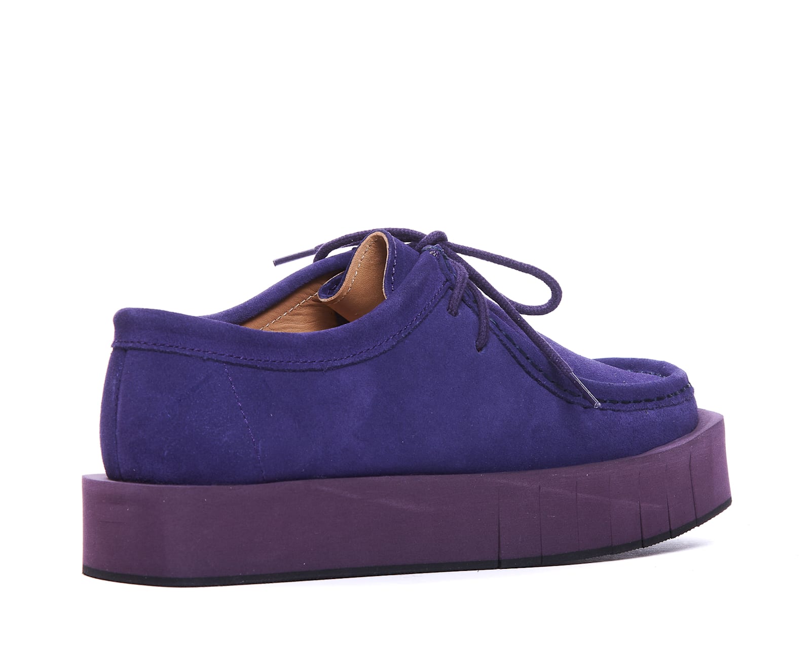 Shop Paloma Barceló Barbara Lace Up Shoes In Plum