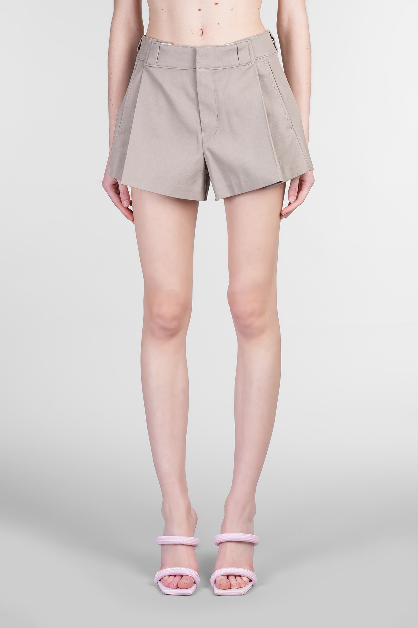 High Waisted Pleated Workwear Short
