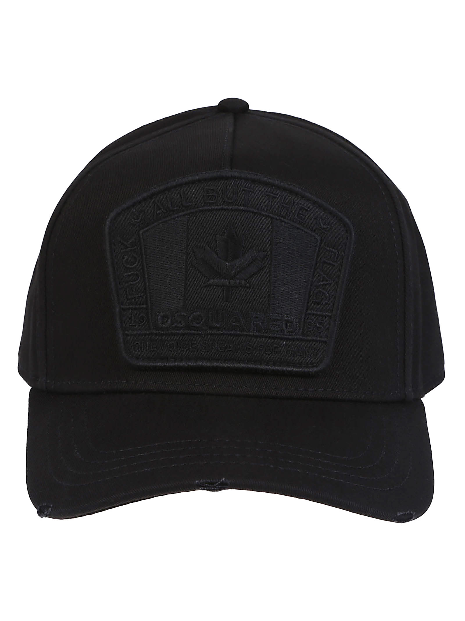Dsquared2 Canadian Flag Patch Baseball Cap In Black