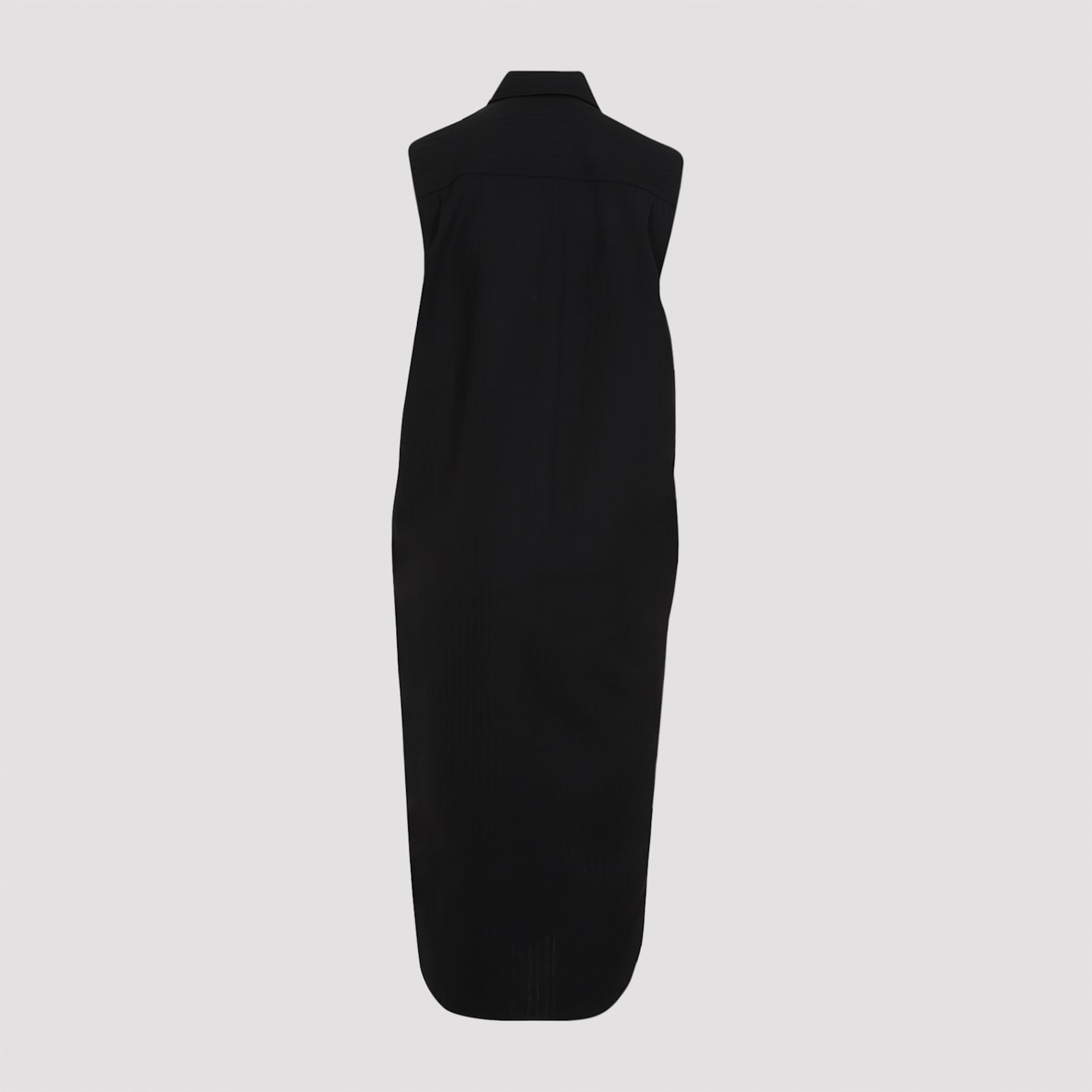 Shop Loewe Belted Dress In Black