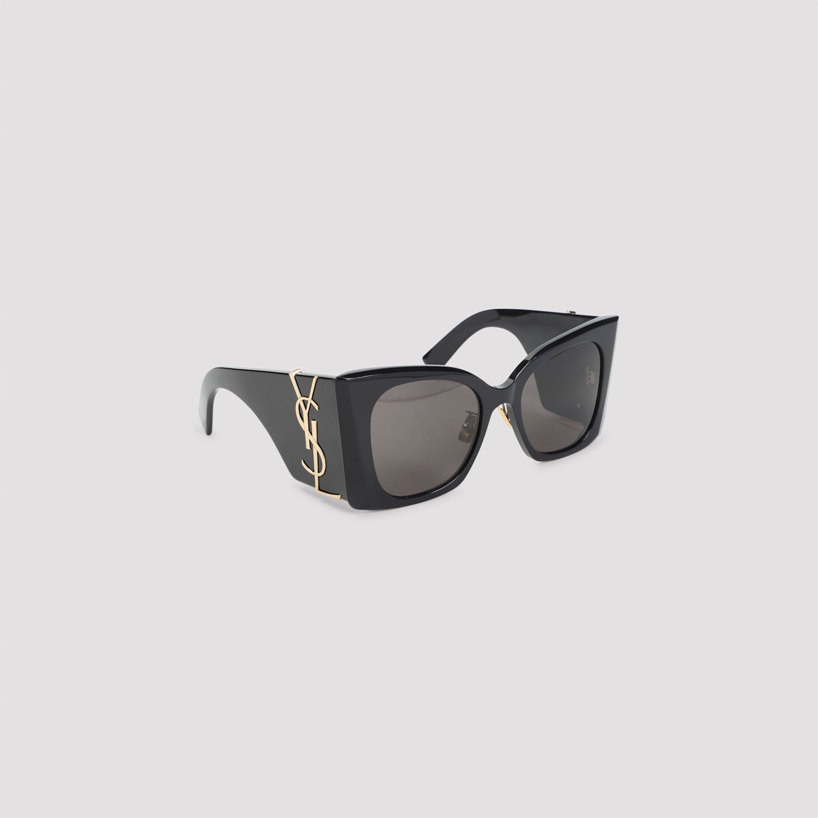 Saint Laurent Blaze Acetate Cat-eye Sunglasses In Black
