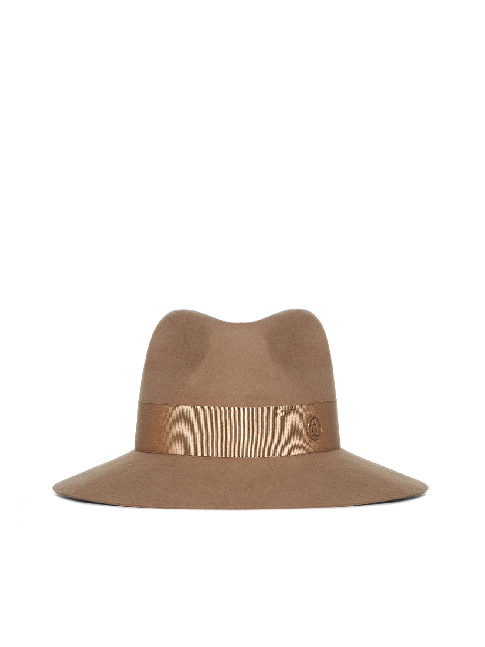 Shop Maison Michel Hat In Brown