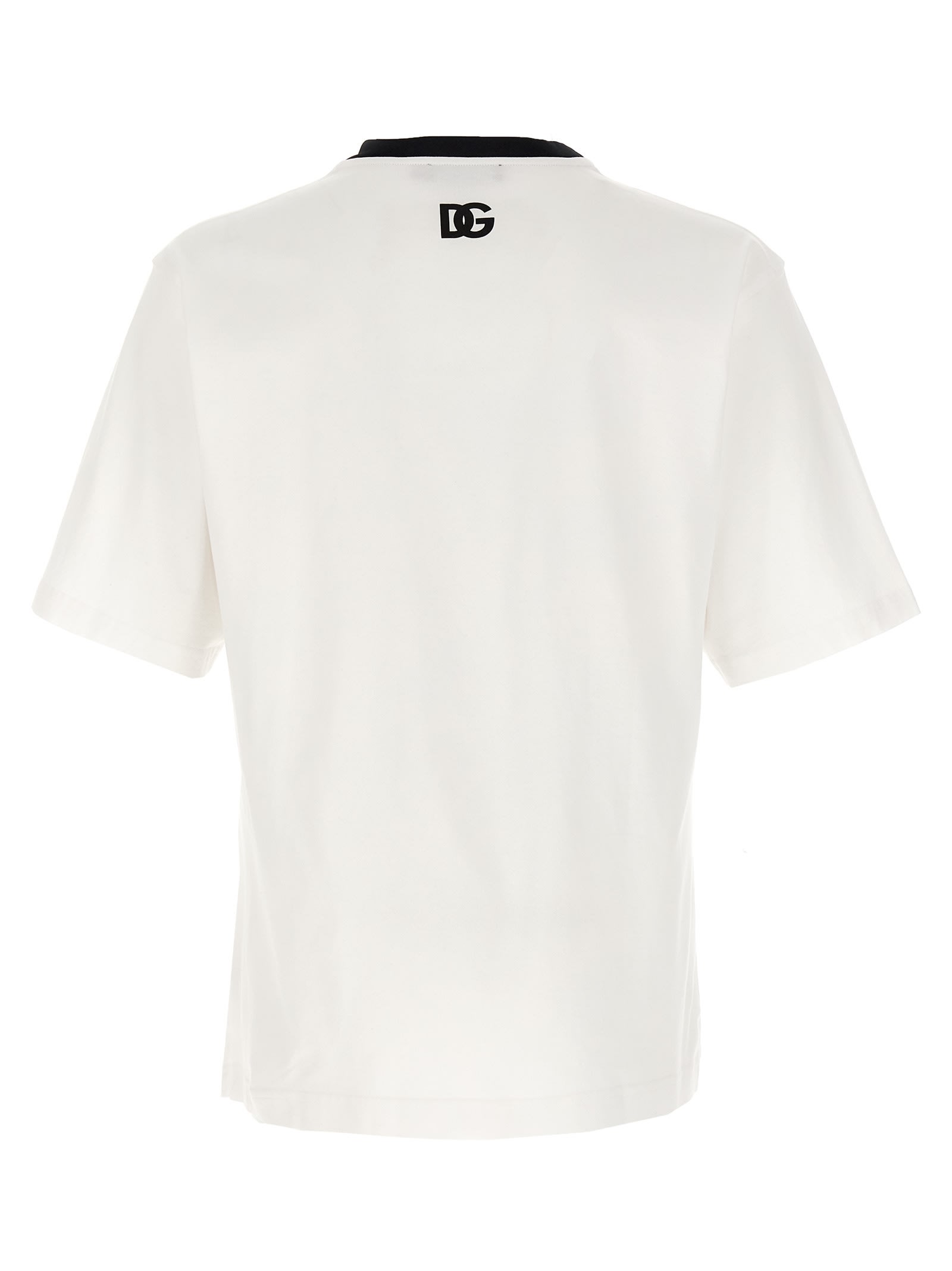 Dolce & Gabbana Graphic T-shirt Short Sleeves In White