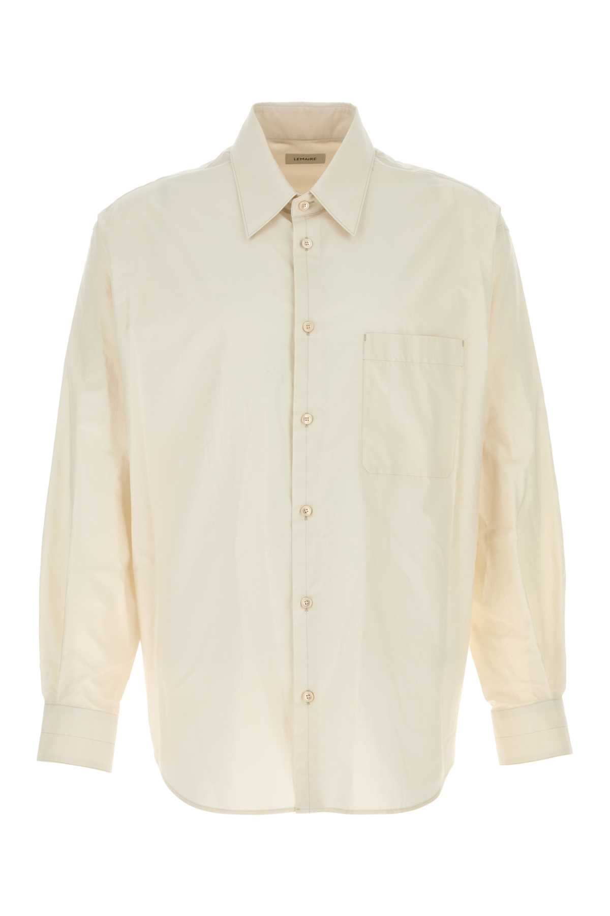 Ivory Cotton Blend Shirt