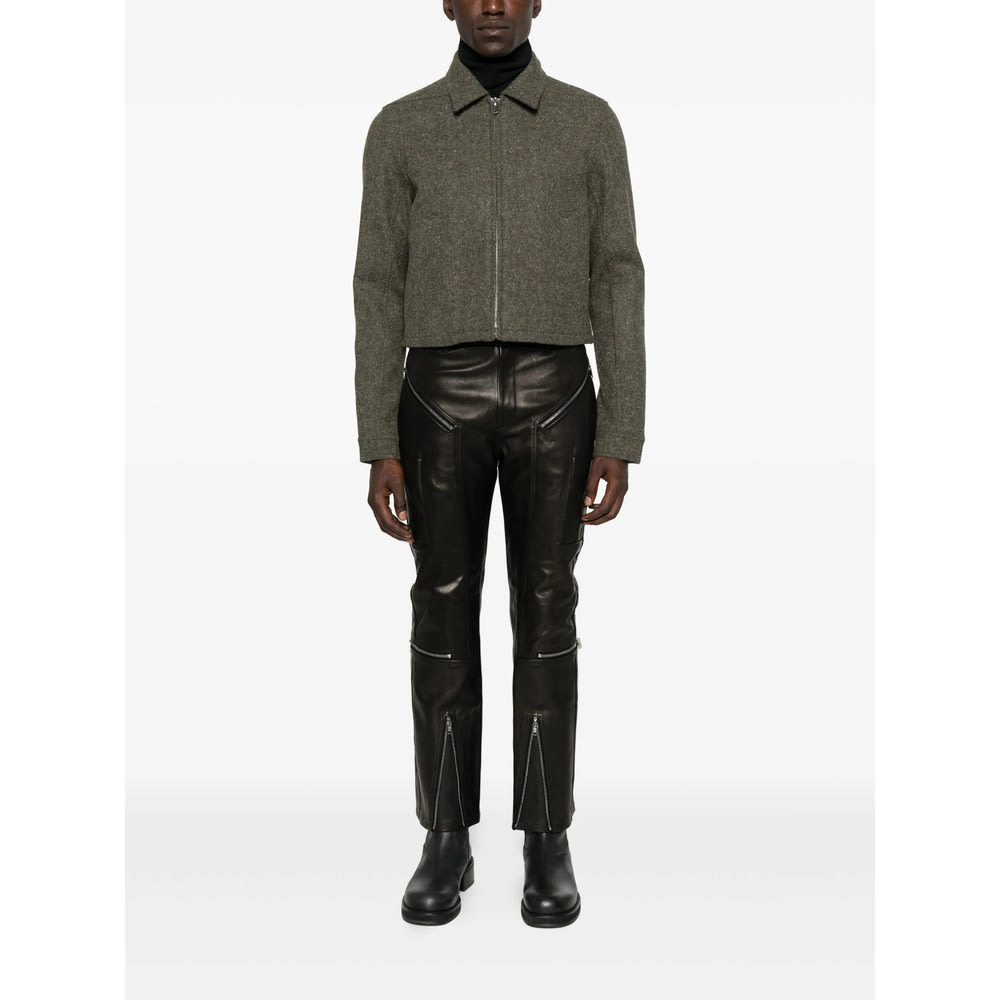 Rick Owens Leather Pant In Black