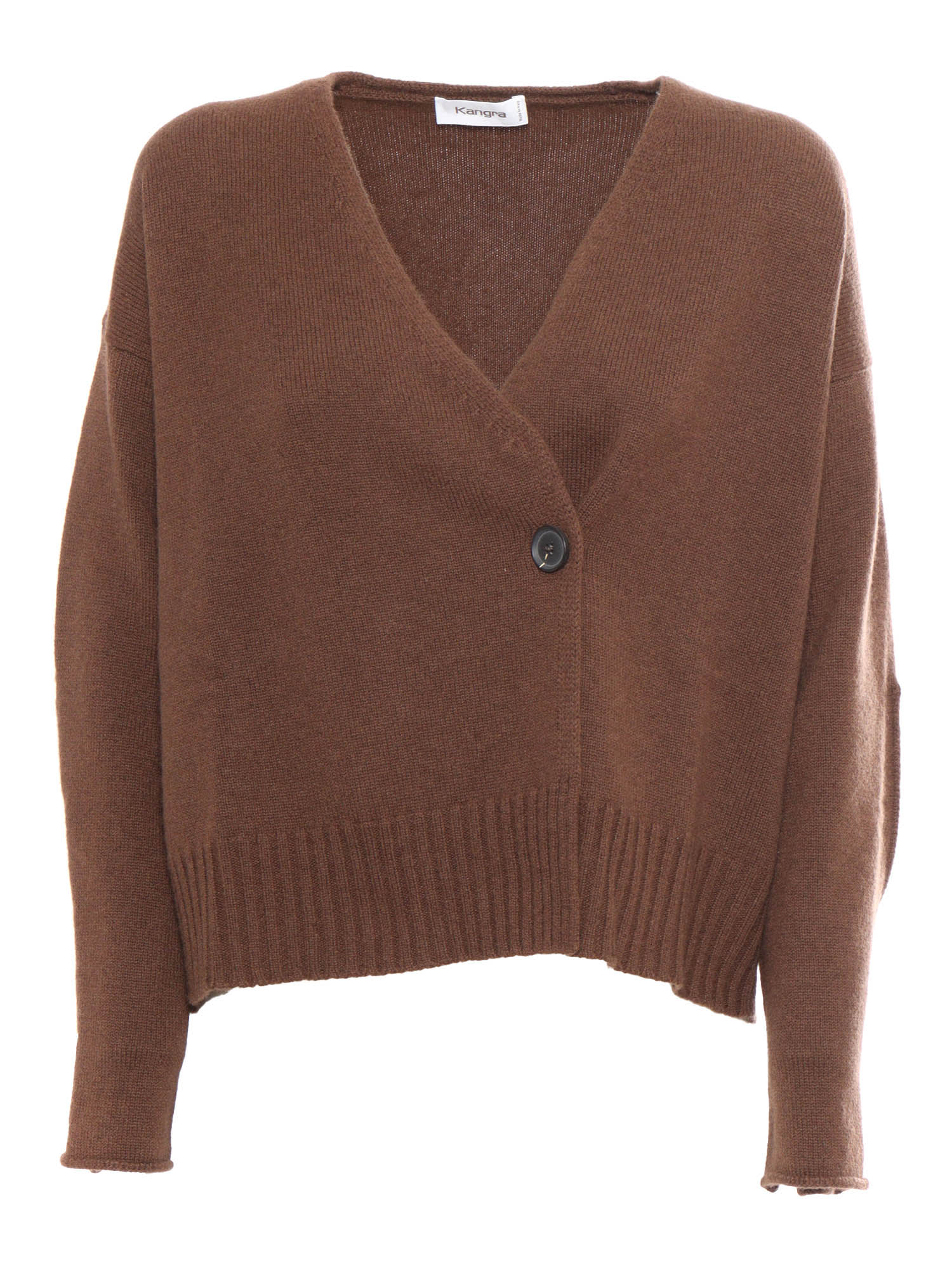 Shop Kangra Boxing Cardigan In Brown