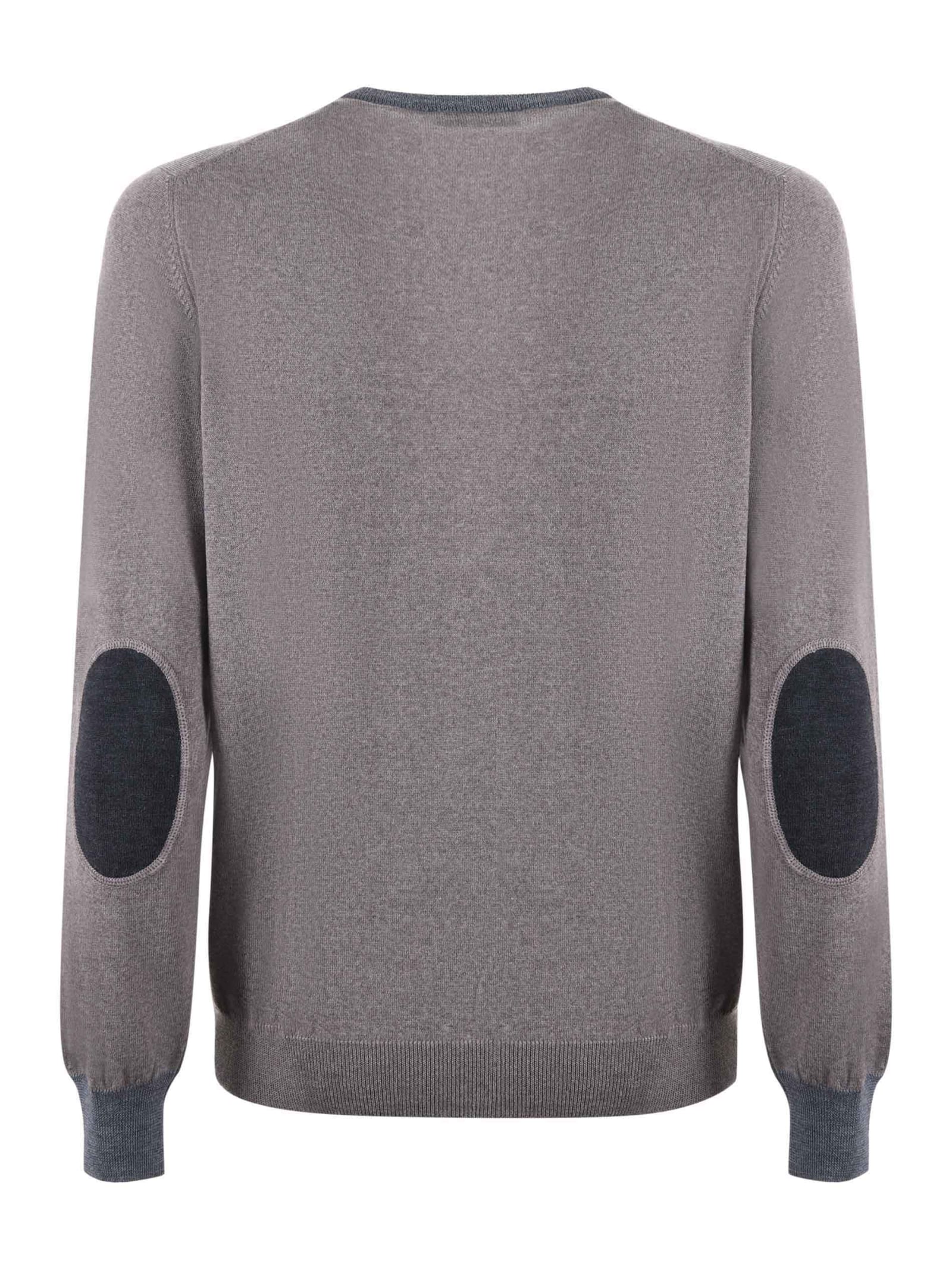 Shop Fay Sweater In Tortora/grigio