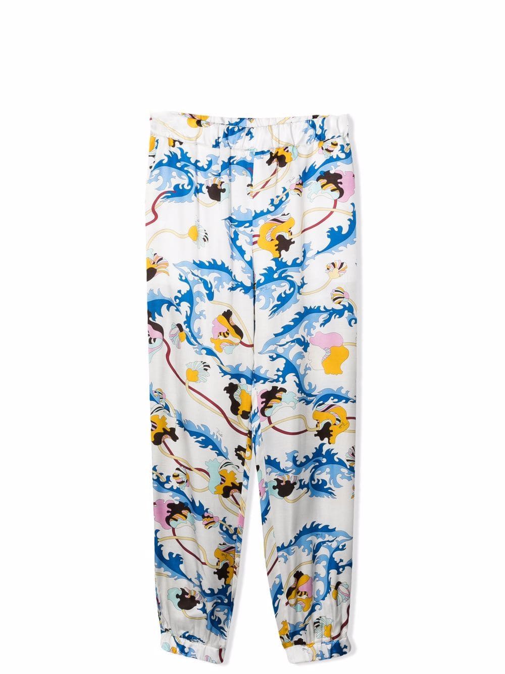 Emilio Pucci Wide Leg Trousers With Buttercups Prin