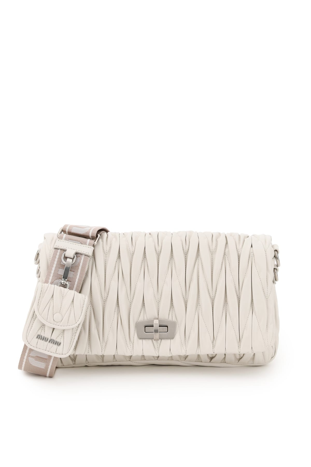 MIU MIU QUILTED SHOULDER BAG WITH POUCH,11903324