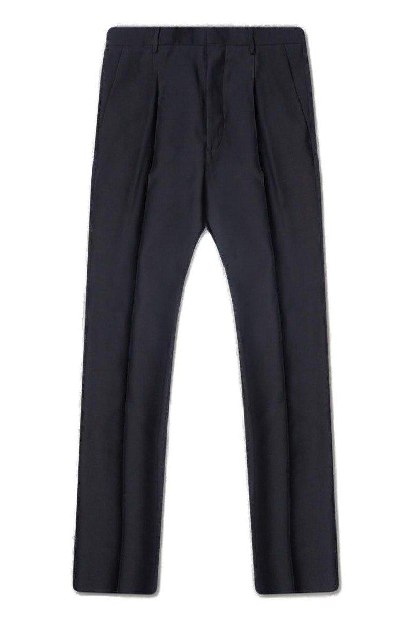 Shop Dsquared2 Pleated Straight-leg Trousers In Black
