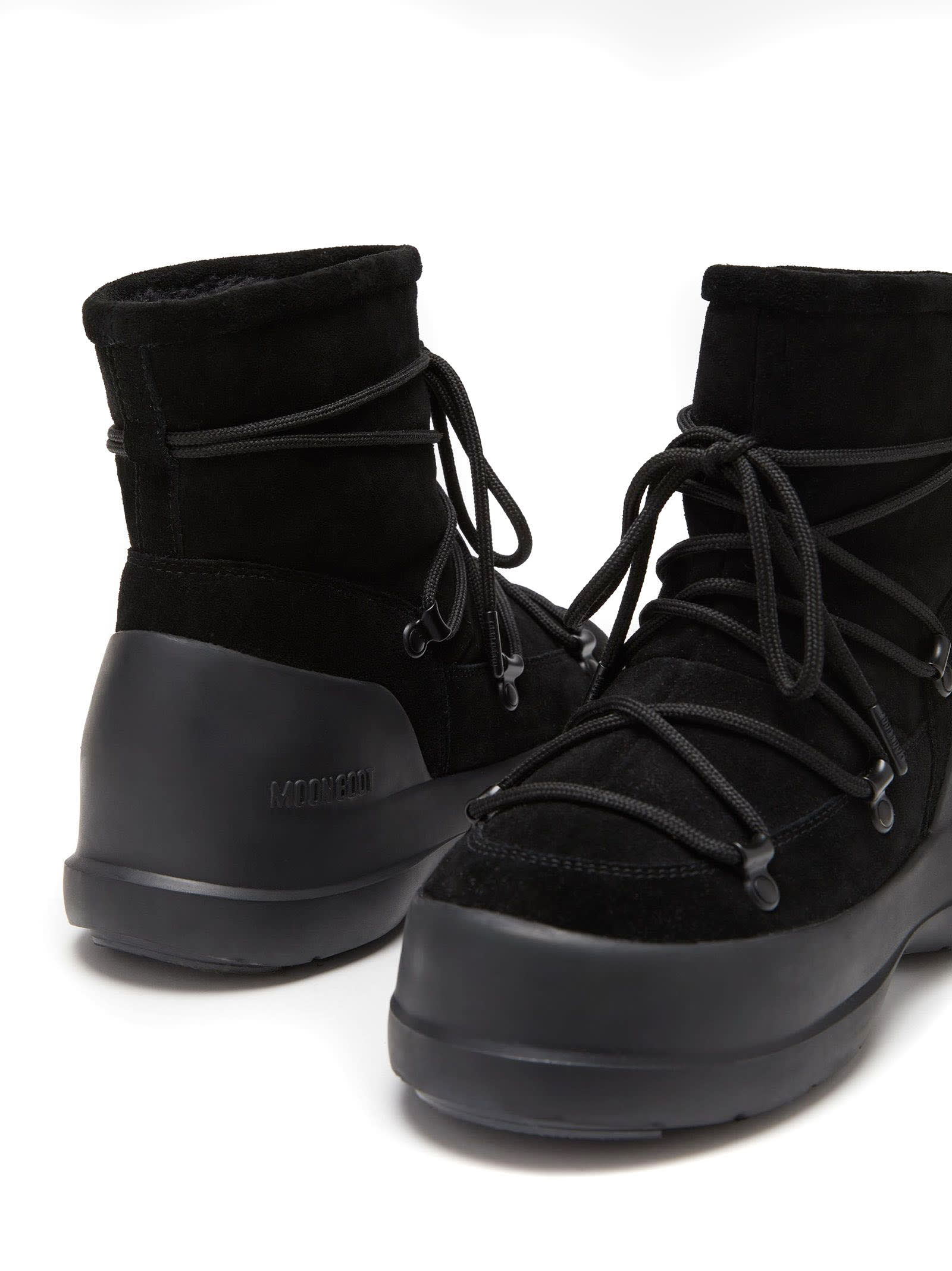 Shop Moon Boot Luna Black Suede Boots