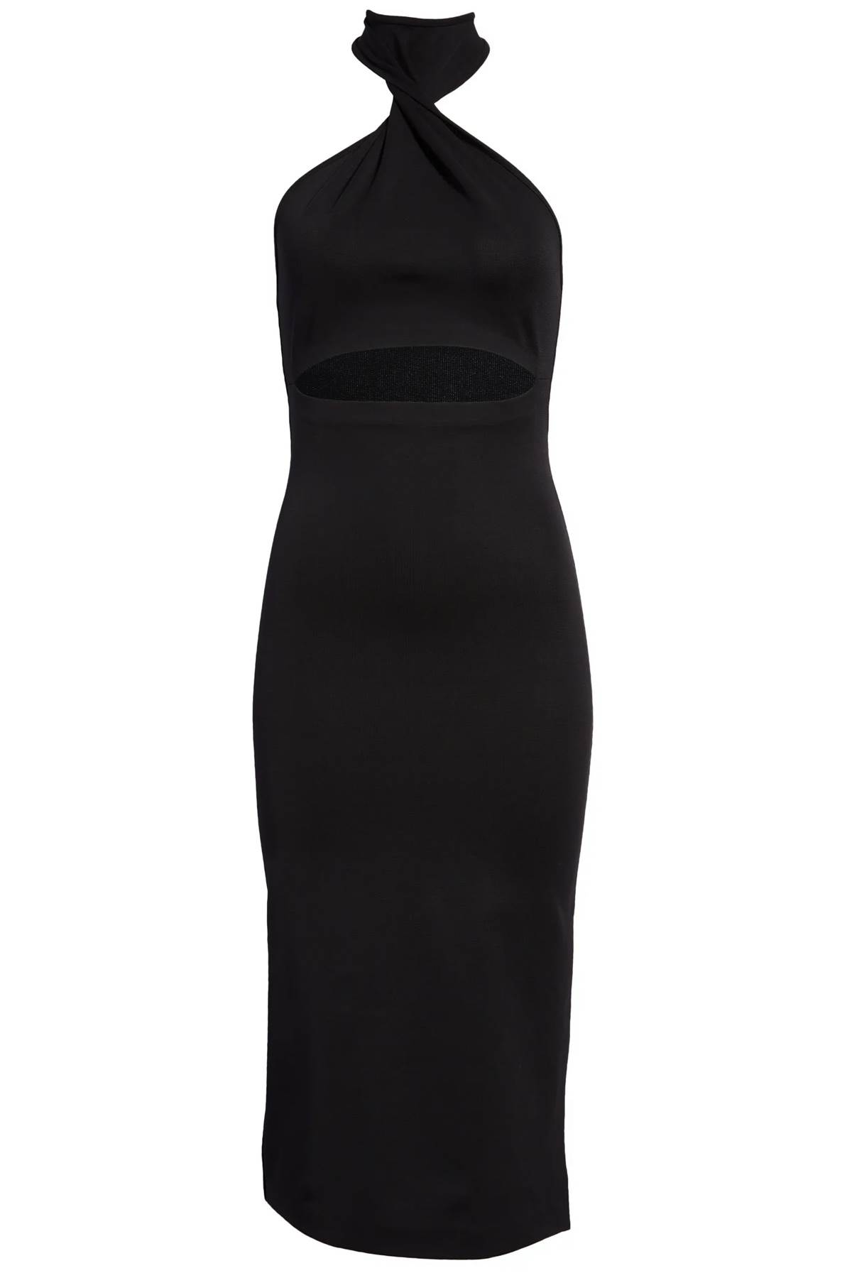 Shop Gauge81 Abile Compact Knit Midi Dress In Black (black)