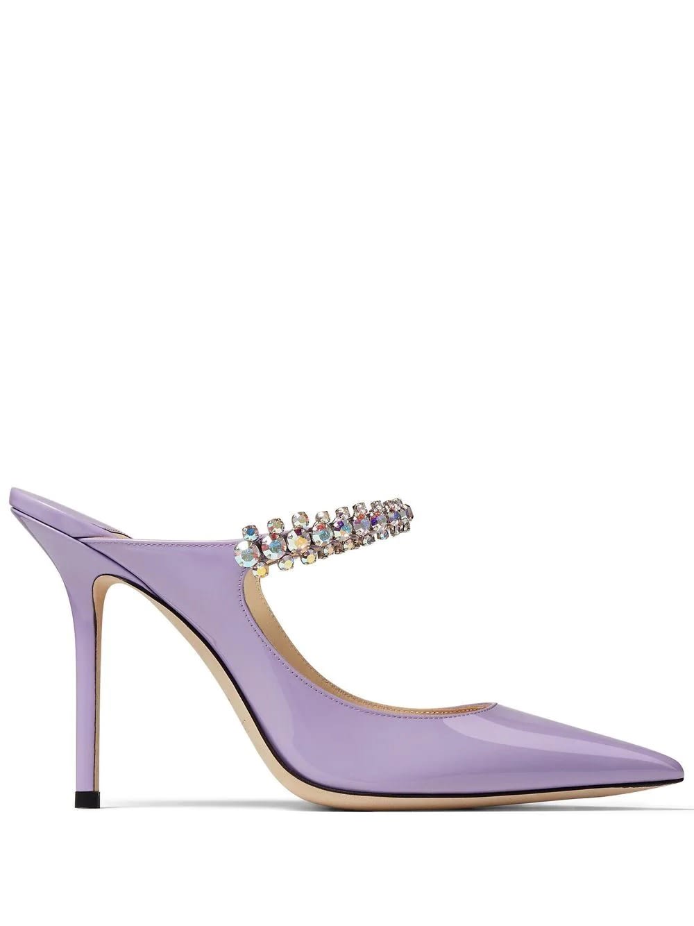 JIMMY CHOO WISTERIA PATENT 100 BING PUMP