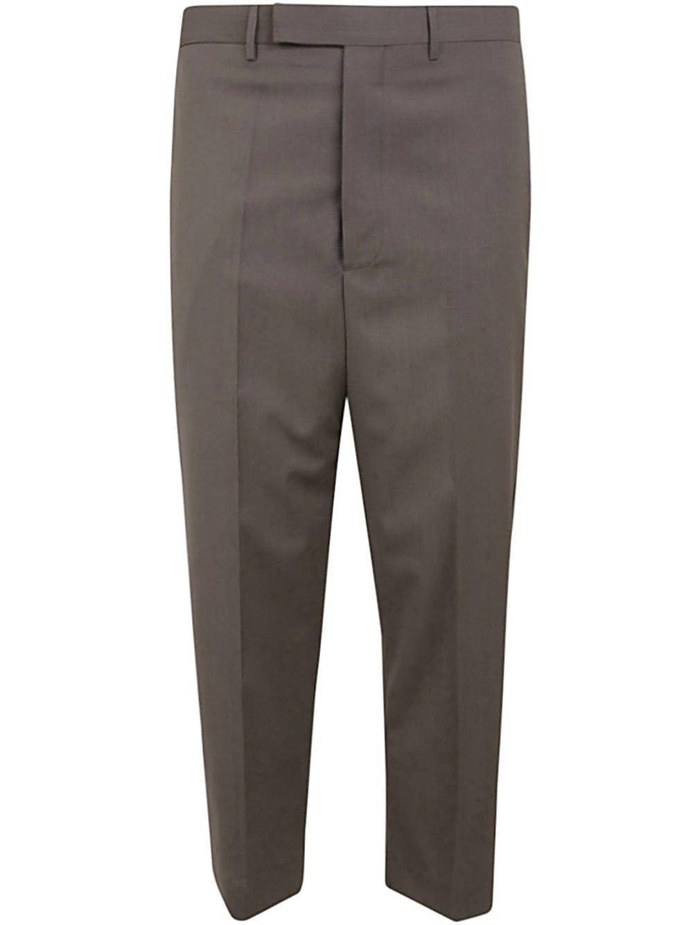 Shop Rick Owens Tapered-leg Cropped Trousers In Dust