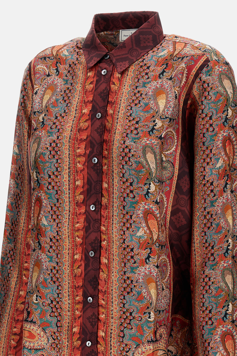 Pierre-louis Mascia Silk Shirt In Multi