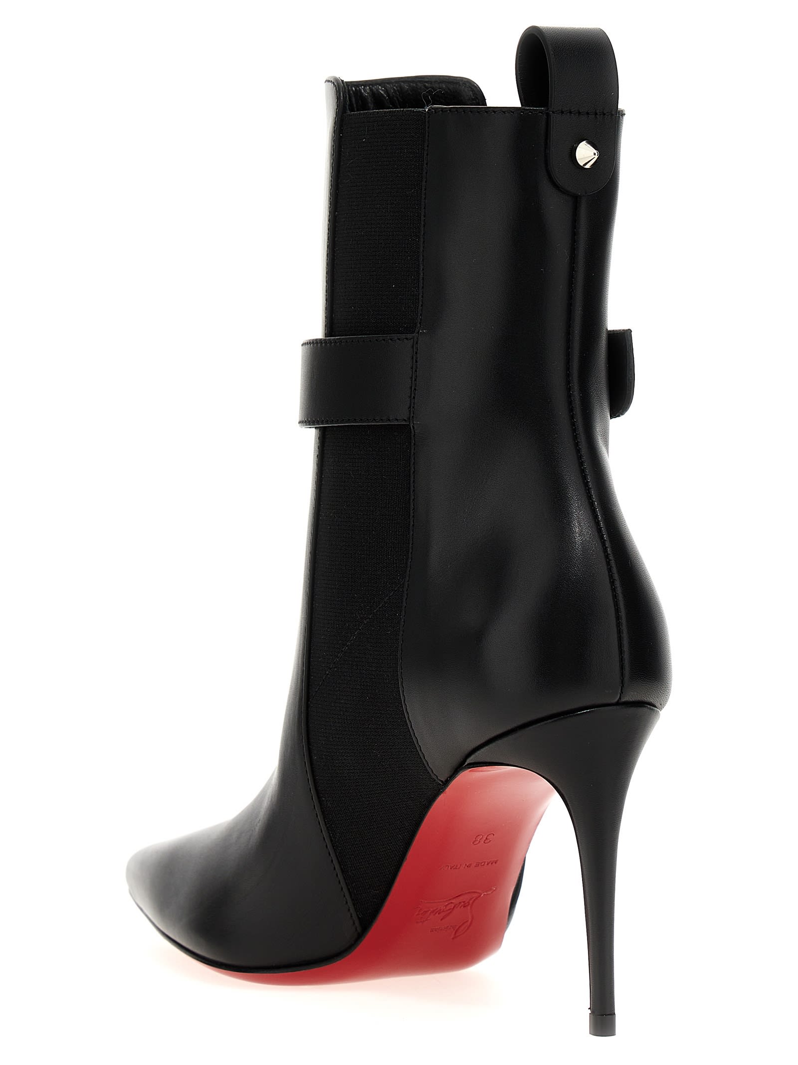 Shop Christian Louboutin So Cl Ankle Boots In Black