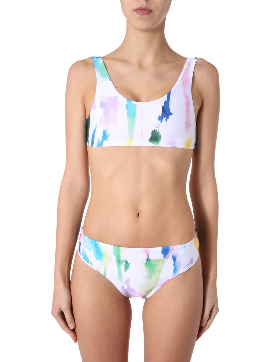 Shop Etre Cecile Bikini Top In Multicolour