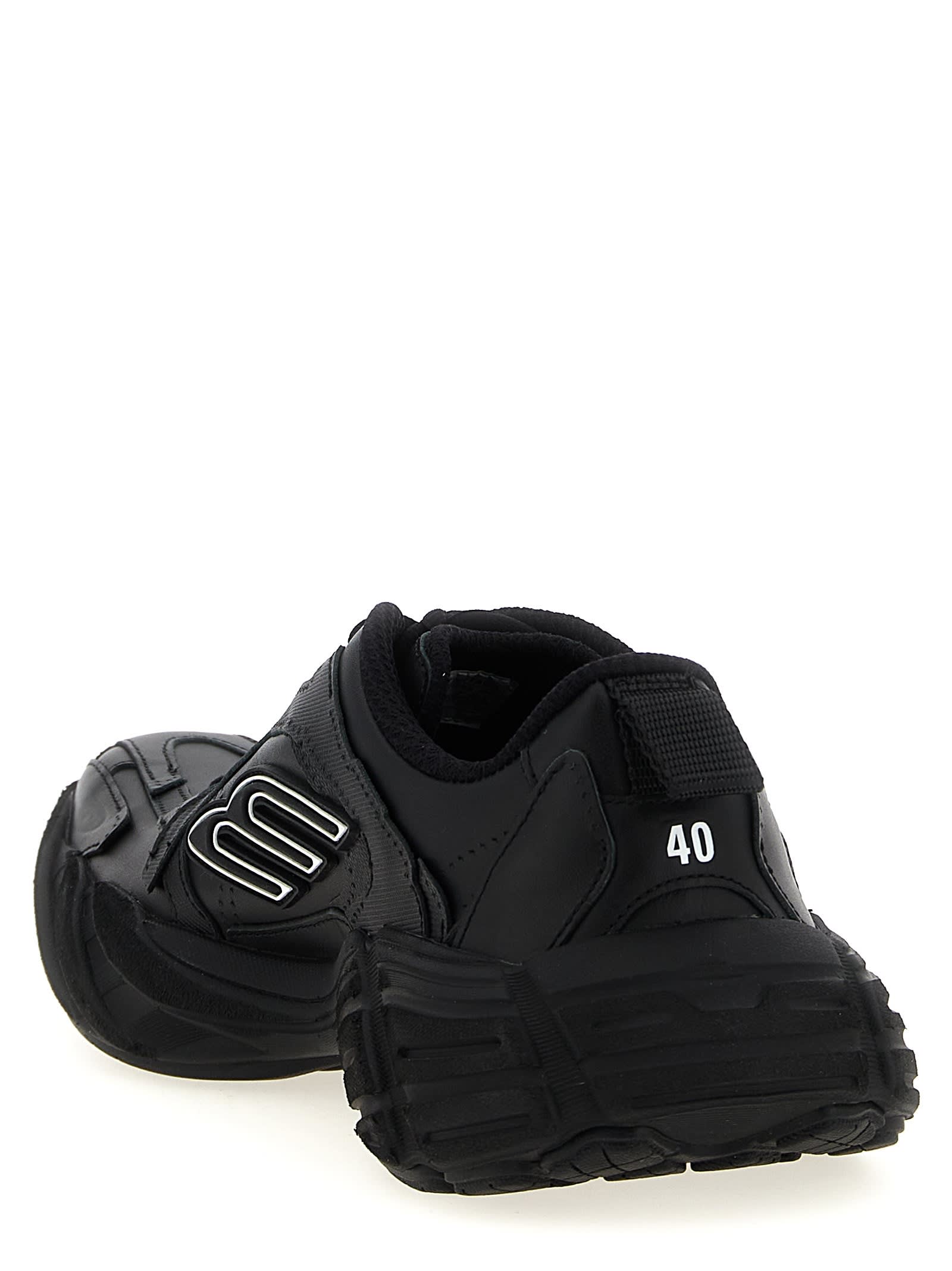 Balenciaga Monday Low-top Sneakers In Black