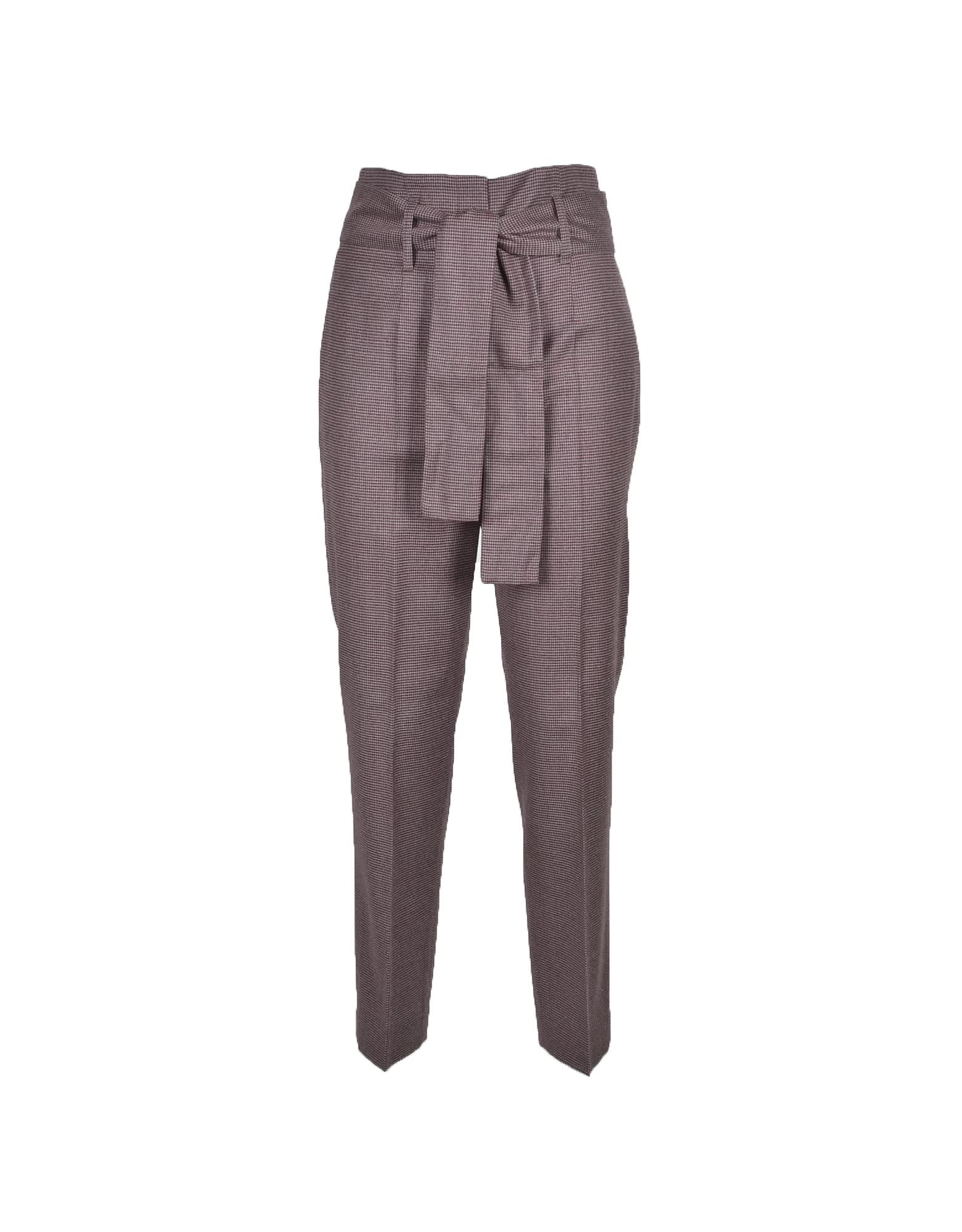 Fabiana Filippi Womens Gray / Bordeaux Pants