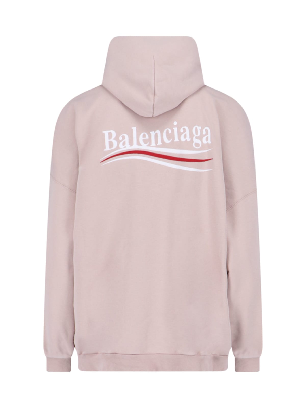 Shop Balenciaga Logo Hoodie In Pink