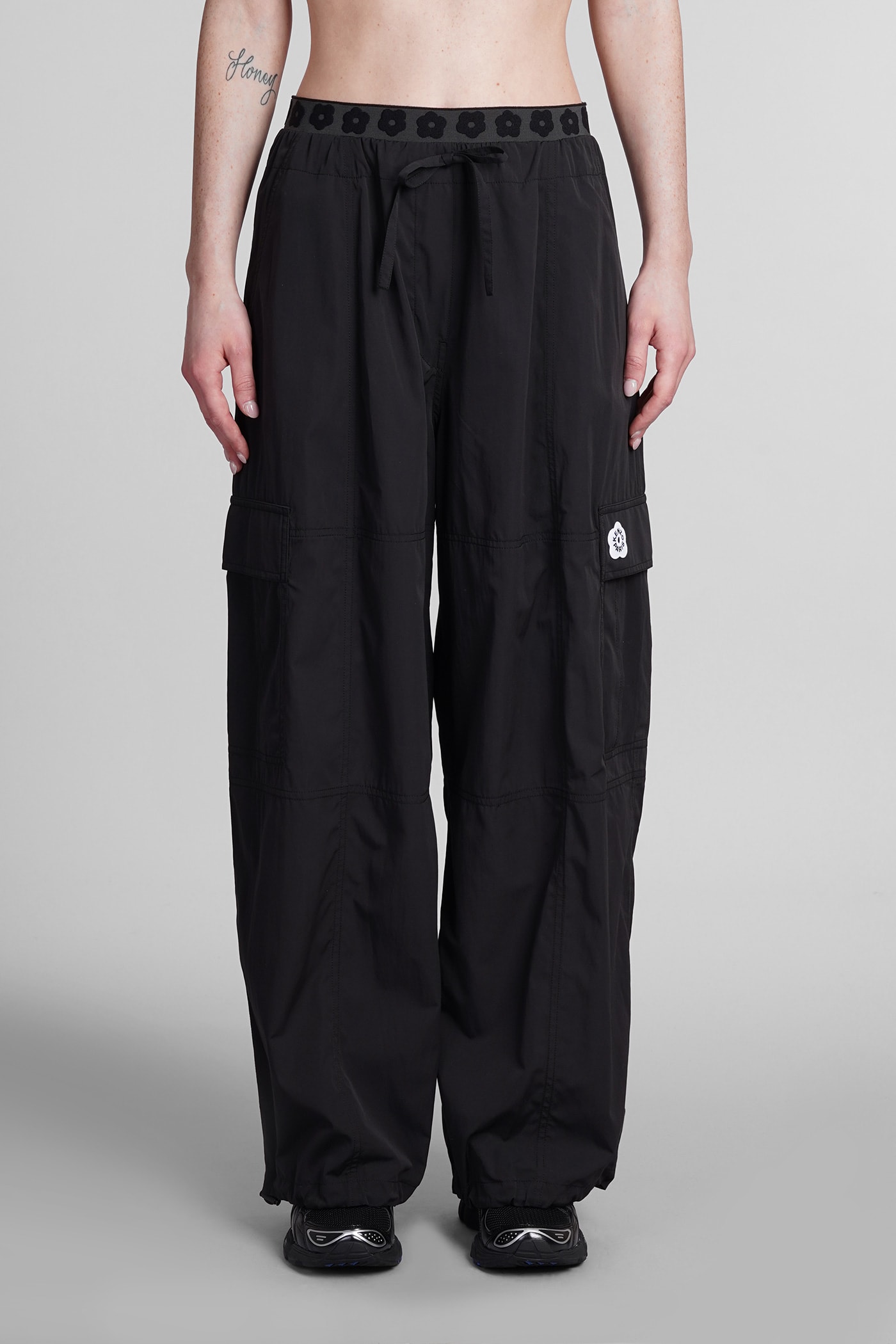 Shop Kenzo Pants In Black Polyester