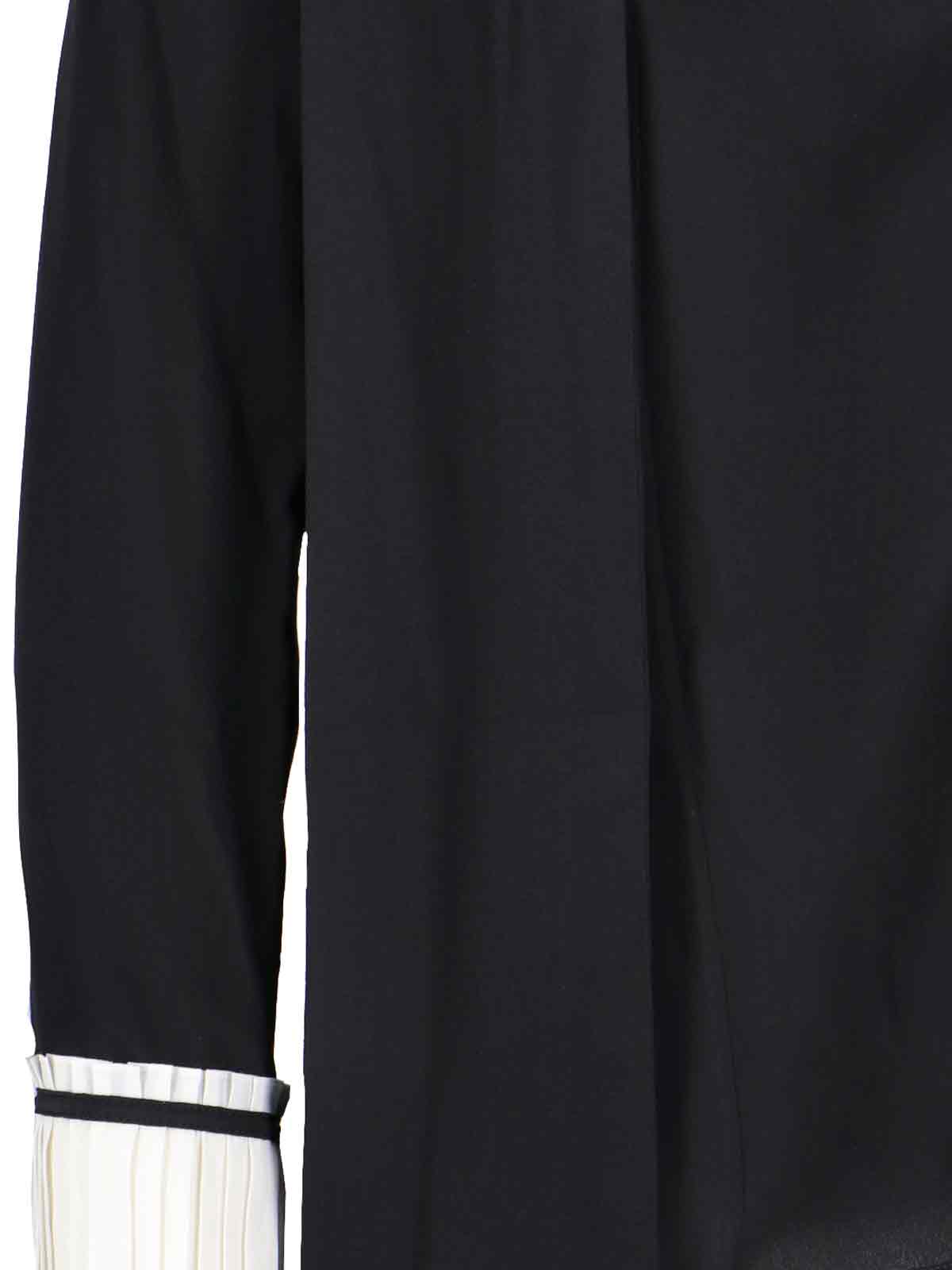 Shop Victoria Beckham Lavalliere Shirt In Black