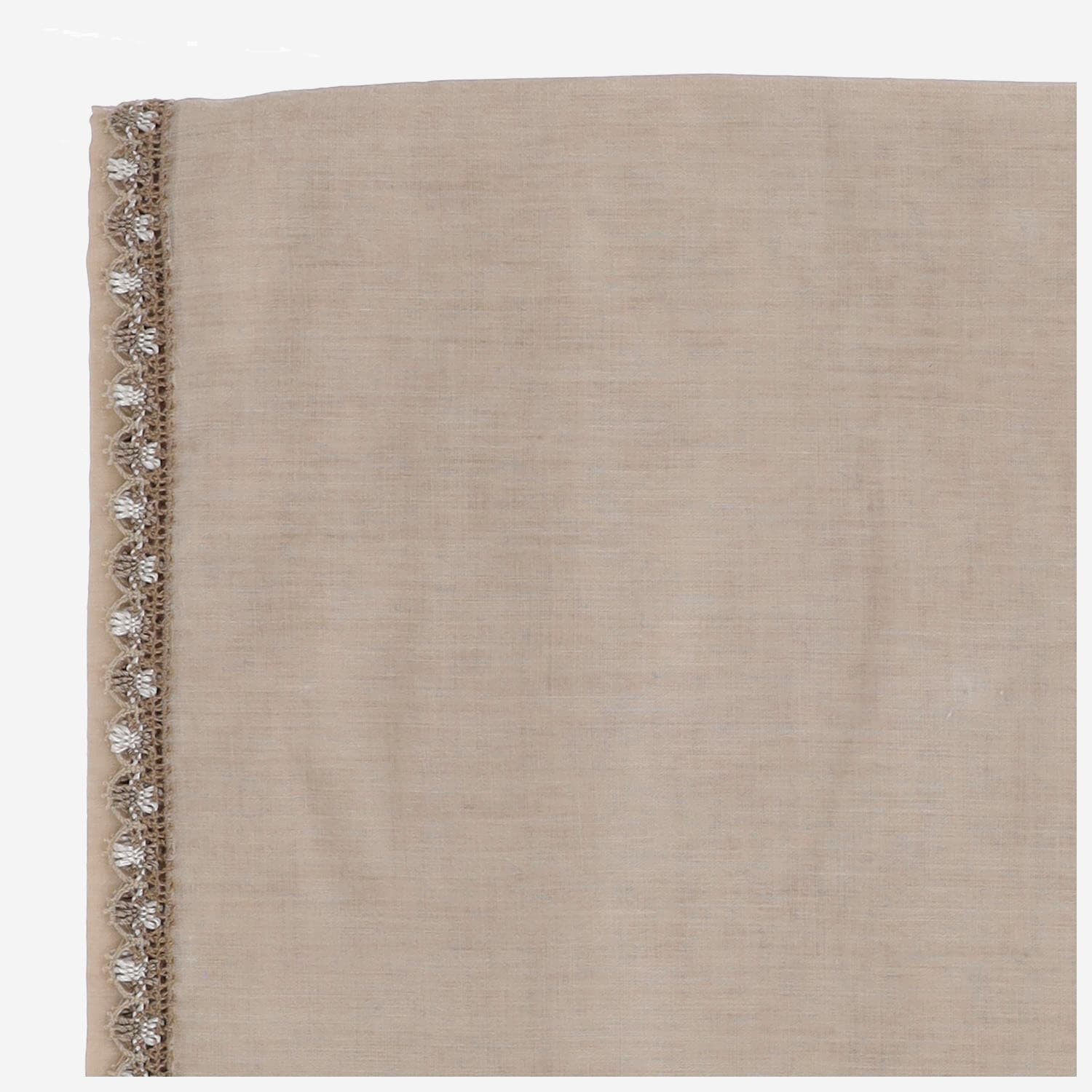 Faliero Sarti Cotton Blend Scarf In Beige