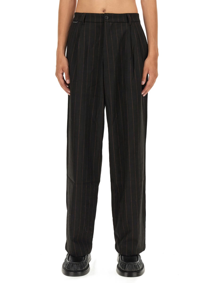 Shop Family First Milano New Tube Pants In Black