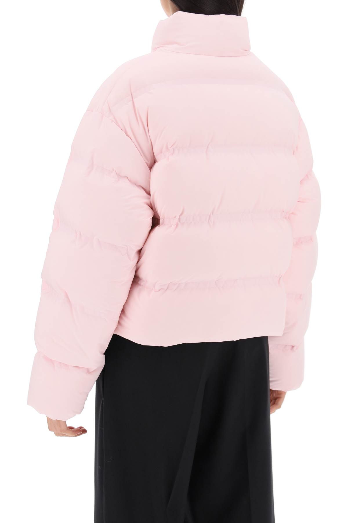 Alexander Wang Short Pink Down Jacket In Pink